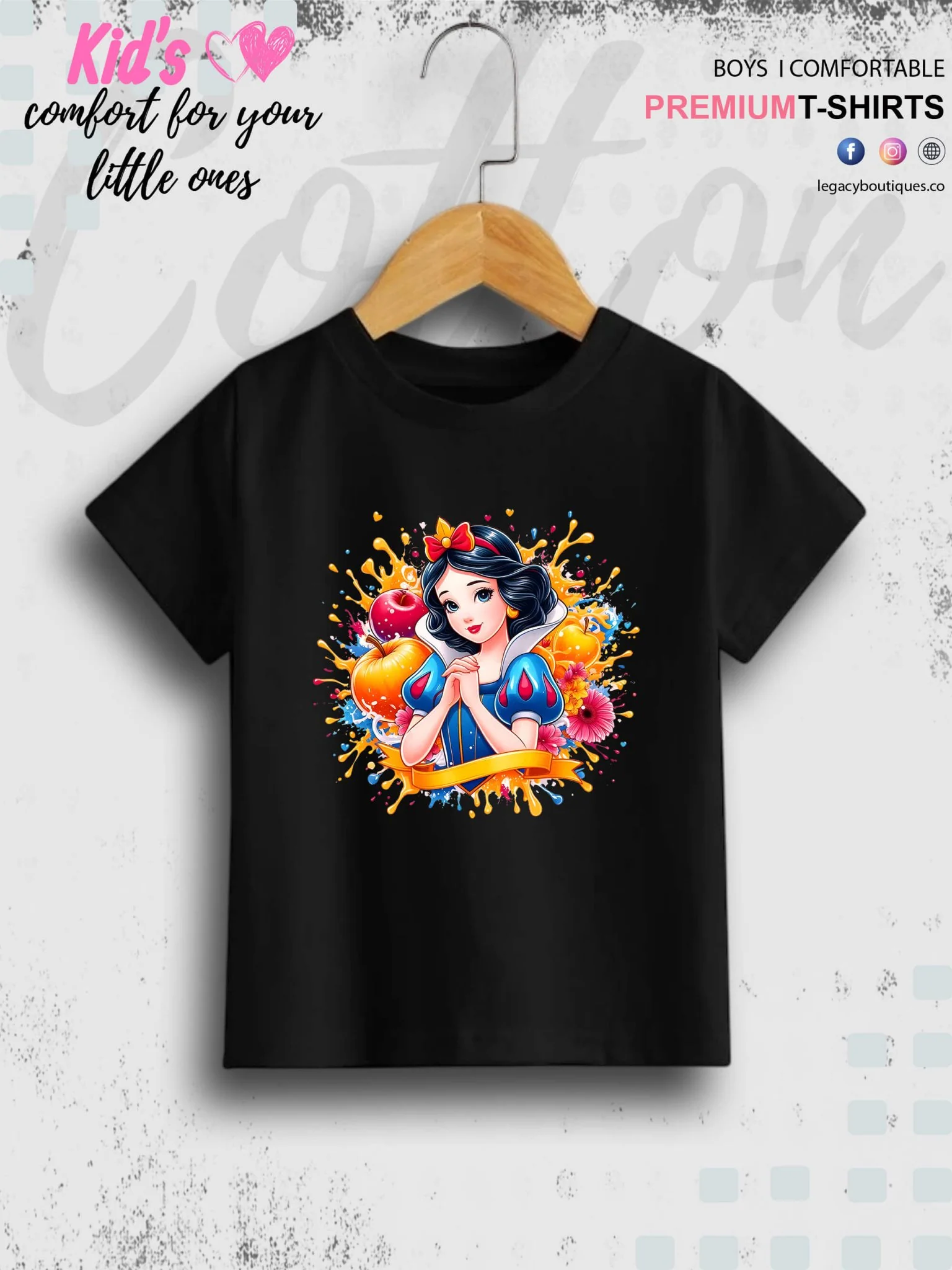 Disney Princess Cinderella Printed Casual T-Shirt For Baby Girls In Lowest Price Only In Dhaka - Image 2