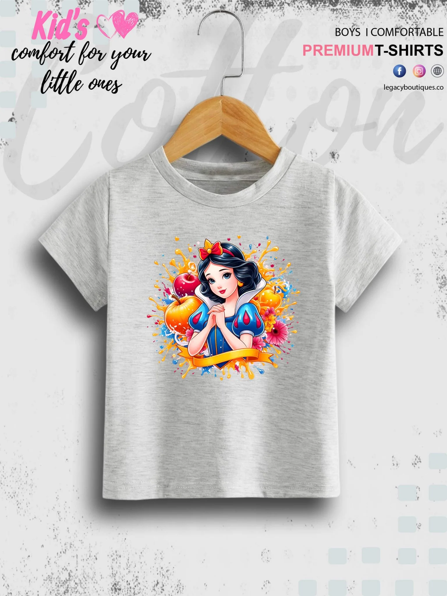 Disney Princess Cinderella Printed Casual T-Shirt For Baby Girls In Lowest Price Only In Dhaka - Image 4
