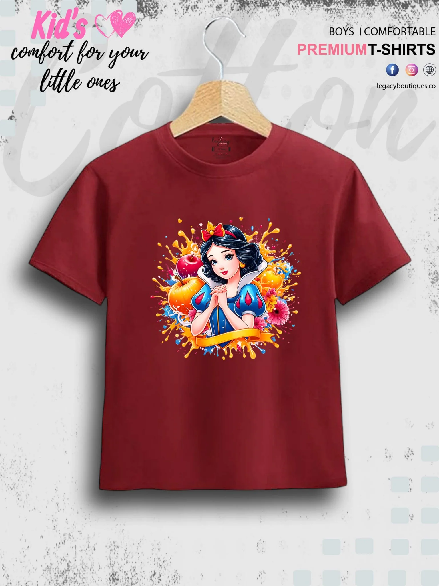 Disney Princess Cinderella Printed Casual T-Shirt For Baby Girls In Lowest Price Only In Dhaka - Image 5