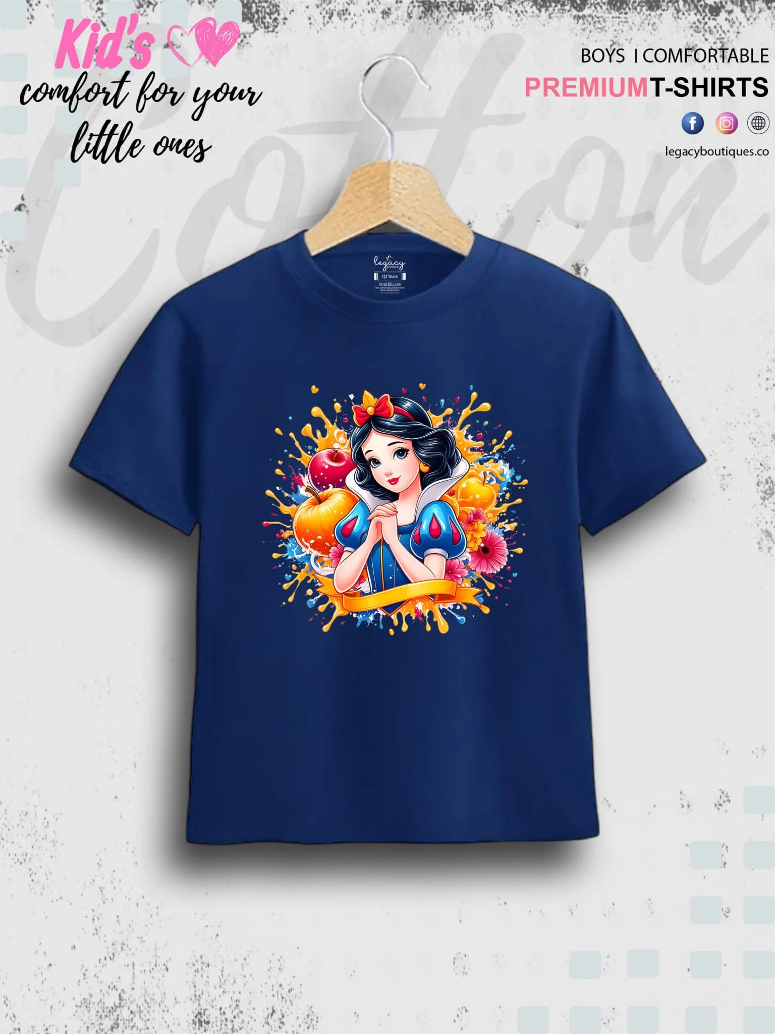 Disney Princess Cinderella Printed Casual T-Shirt For Baby Girls In Lowest Price Only In Dhaka - Image 6