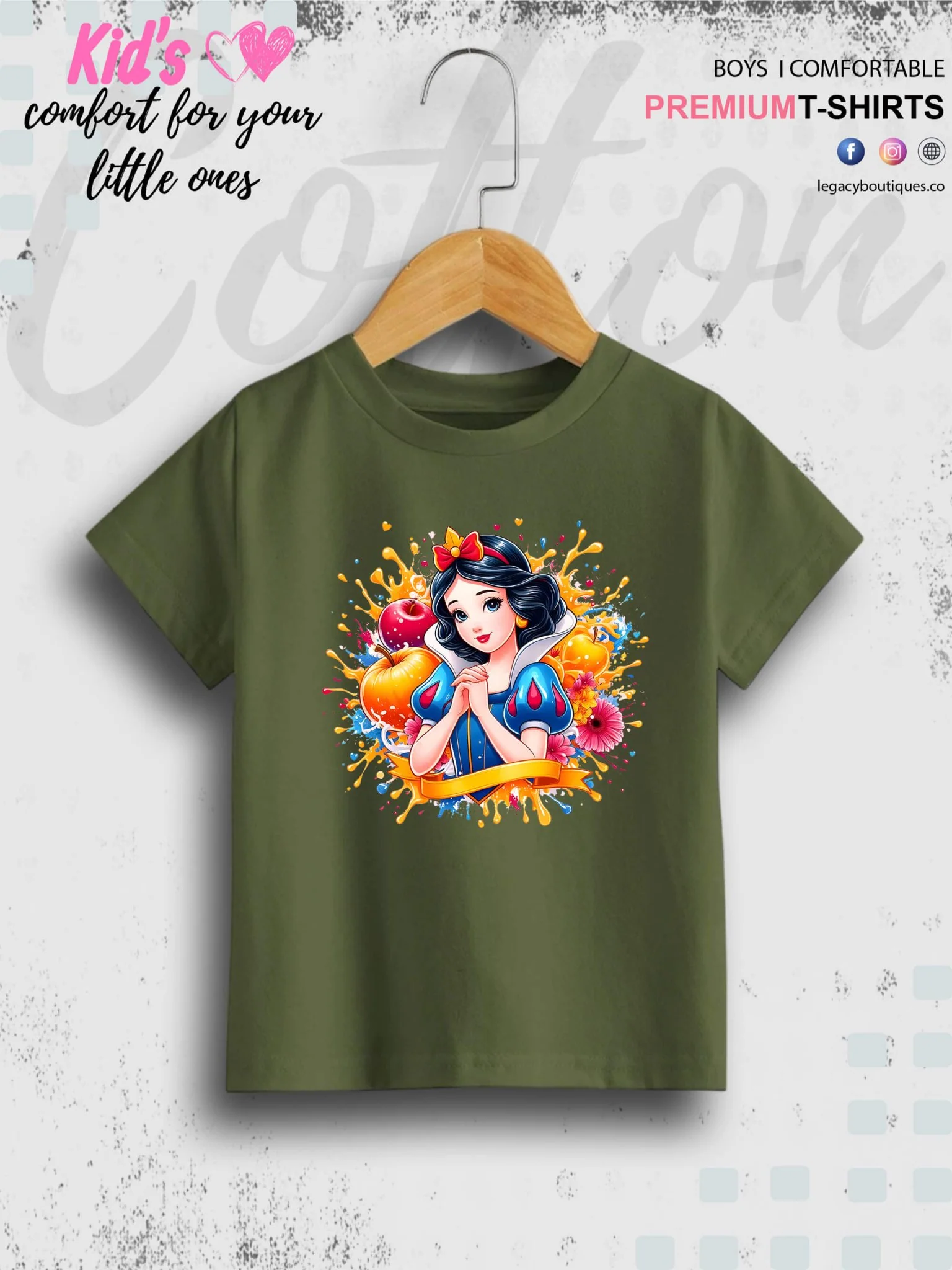 Disney Princess Cinderella Printed Casual T-Shirt For Baby Girls In Lowest Price Only In Dhaka - Image 7