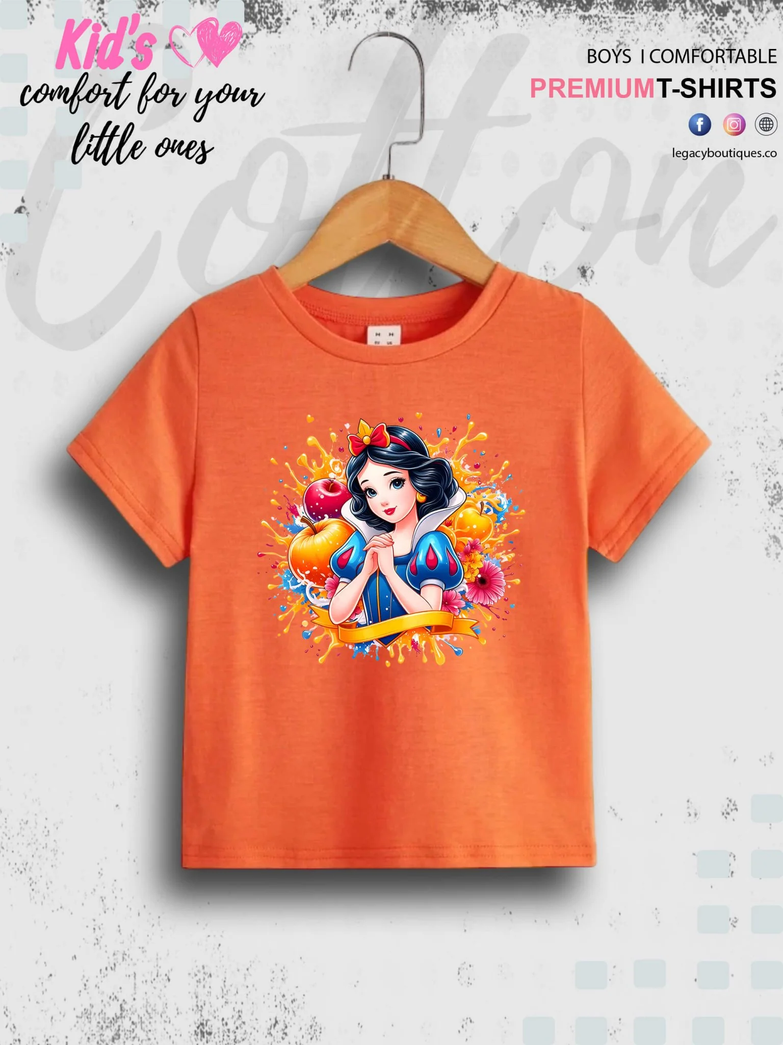 Disney Princess Cinderella Printed Casual T-Shirt For Baby Girls In Lowest Price Only In Dhaka - Image 8