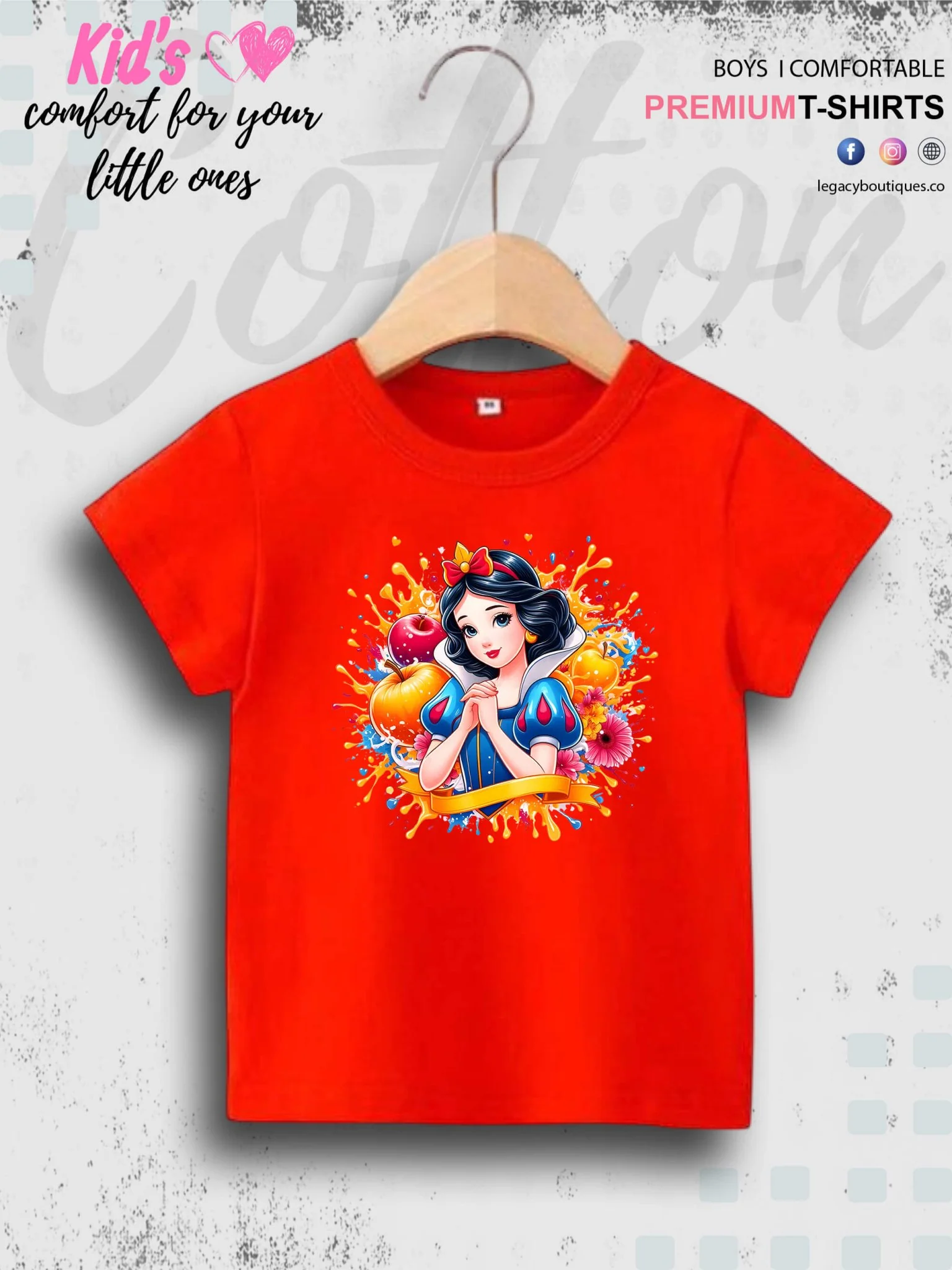 Disney Princess Cinderella Printed Casual T-Shirt For Baby Girls In Lowest Price Only In Dhaka - Image 9