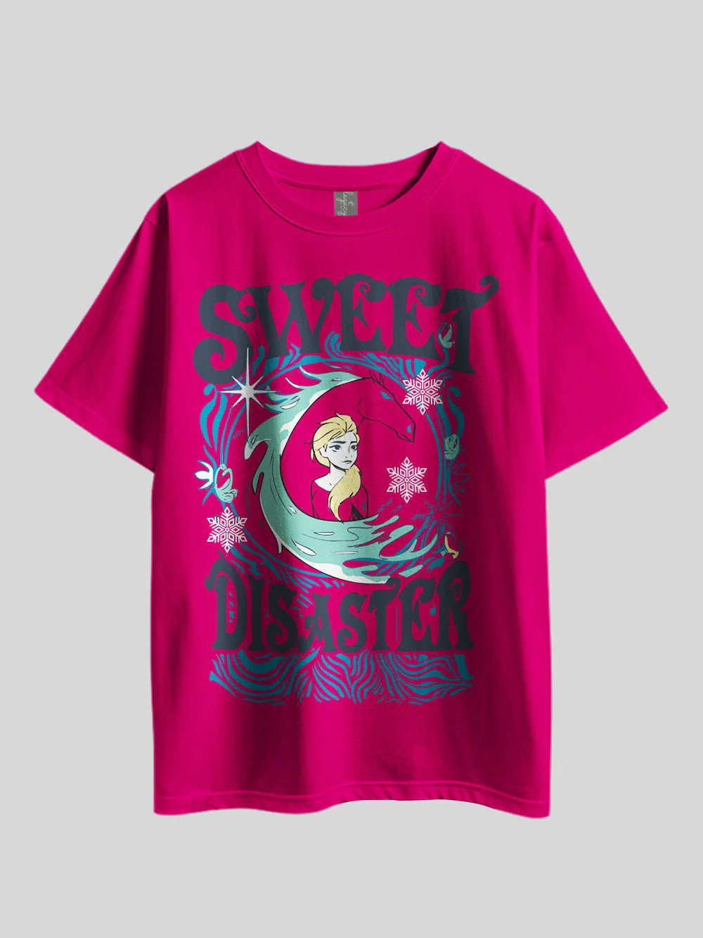 DISNEY SWEET DISASTER Graphic Printed Drop Shoulder T-shirt Legacy Boutiques Bangladesh - Image 2