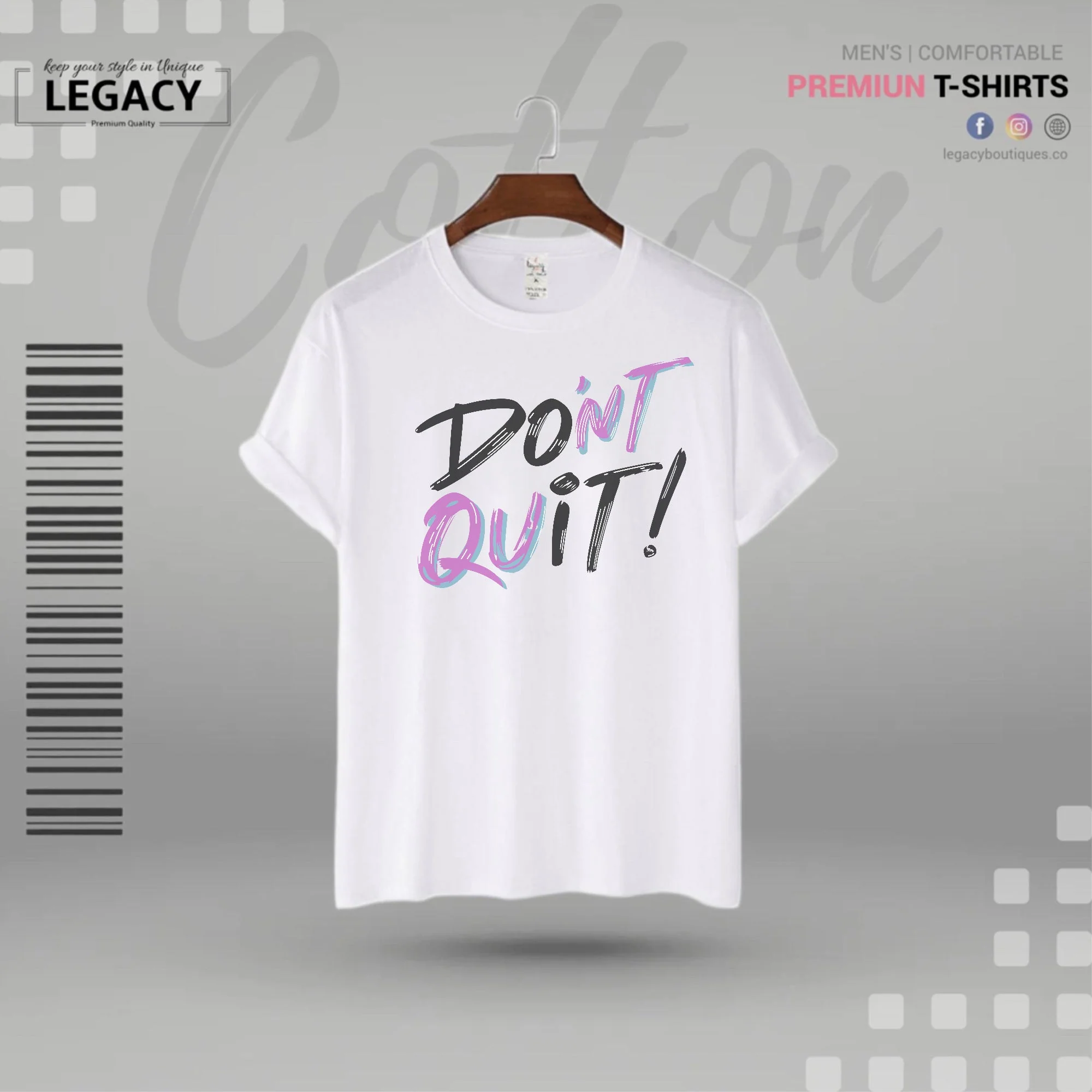 Don't Quit Men's Premium Designer Edition T-Shirt - Image 5