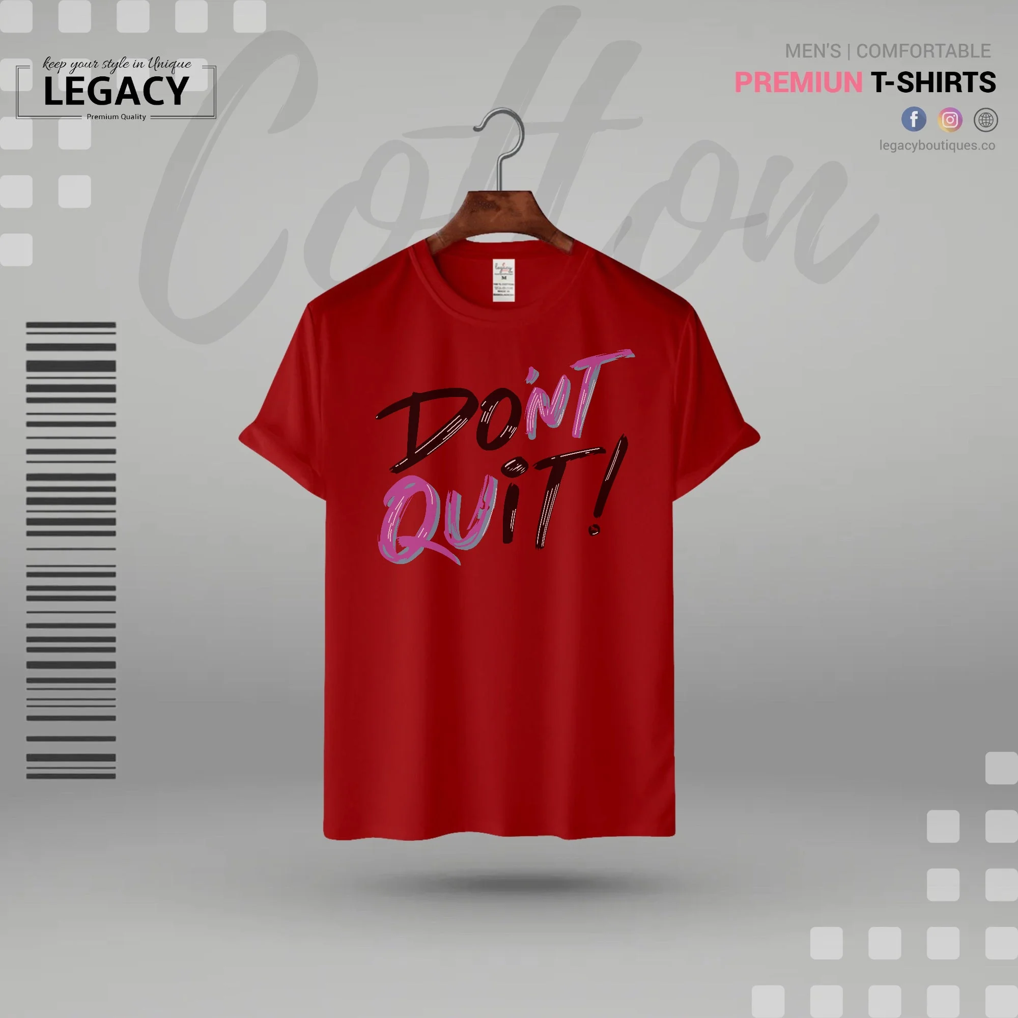 Don't Quit Men's Premium Designer Edition T-Shirt - Image 6