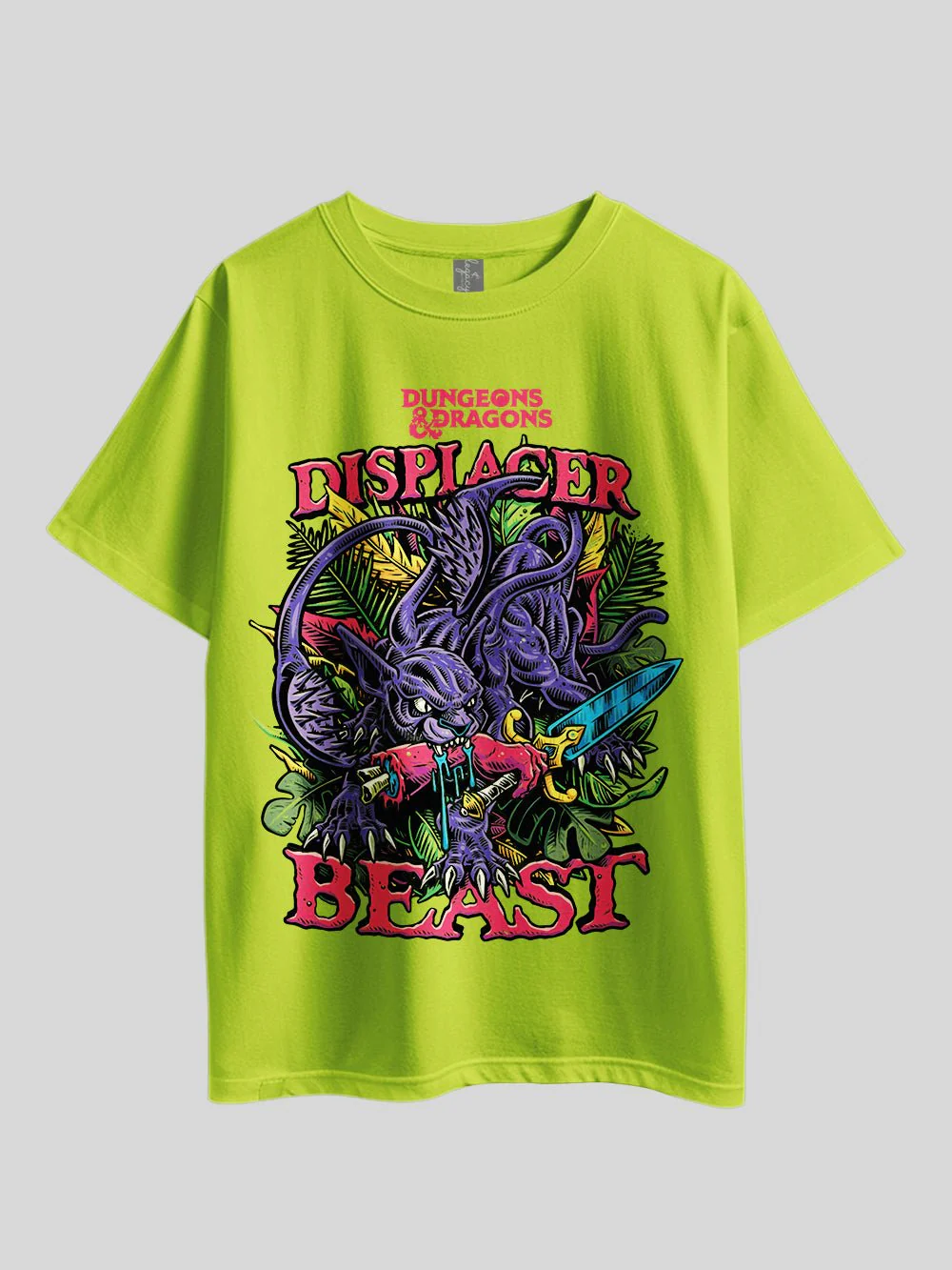 "DUNGEAONS & DRAGONS DISPLACER BEAST" Graphic Printed Drop Shoulder T-shirt Legacy Boutiques Dhaka - Image 5