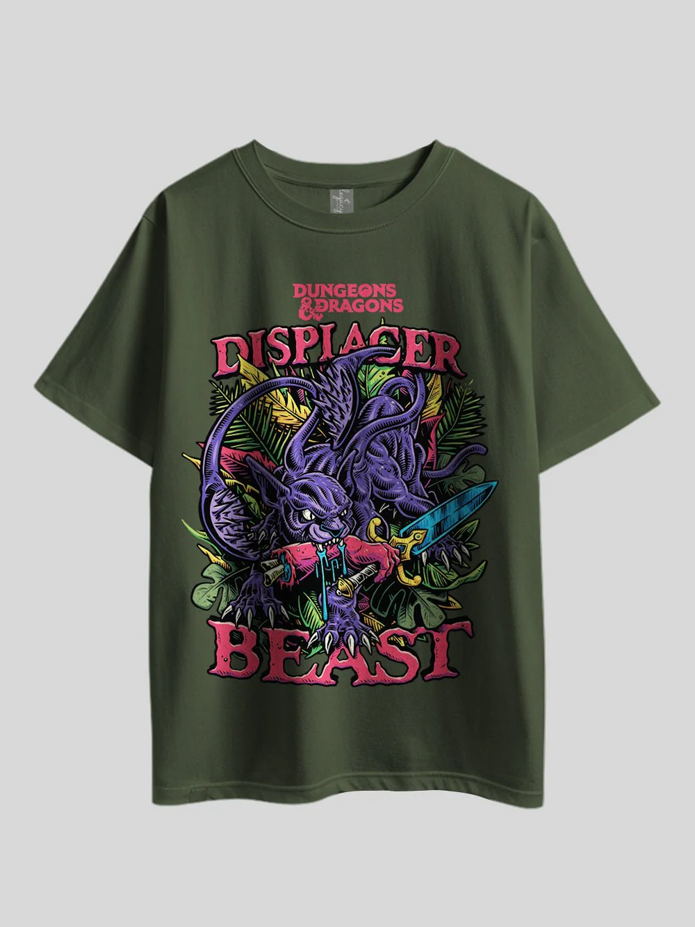 "DUNGEAONS & DRAGONS DISPLACER BEAST" Graphic Printed Drop Shoulder T-shirt Legacy Boutiques Dhaka - Image 7