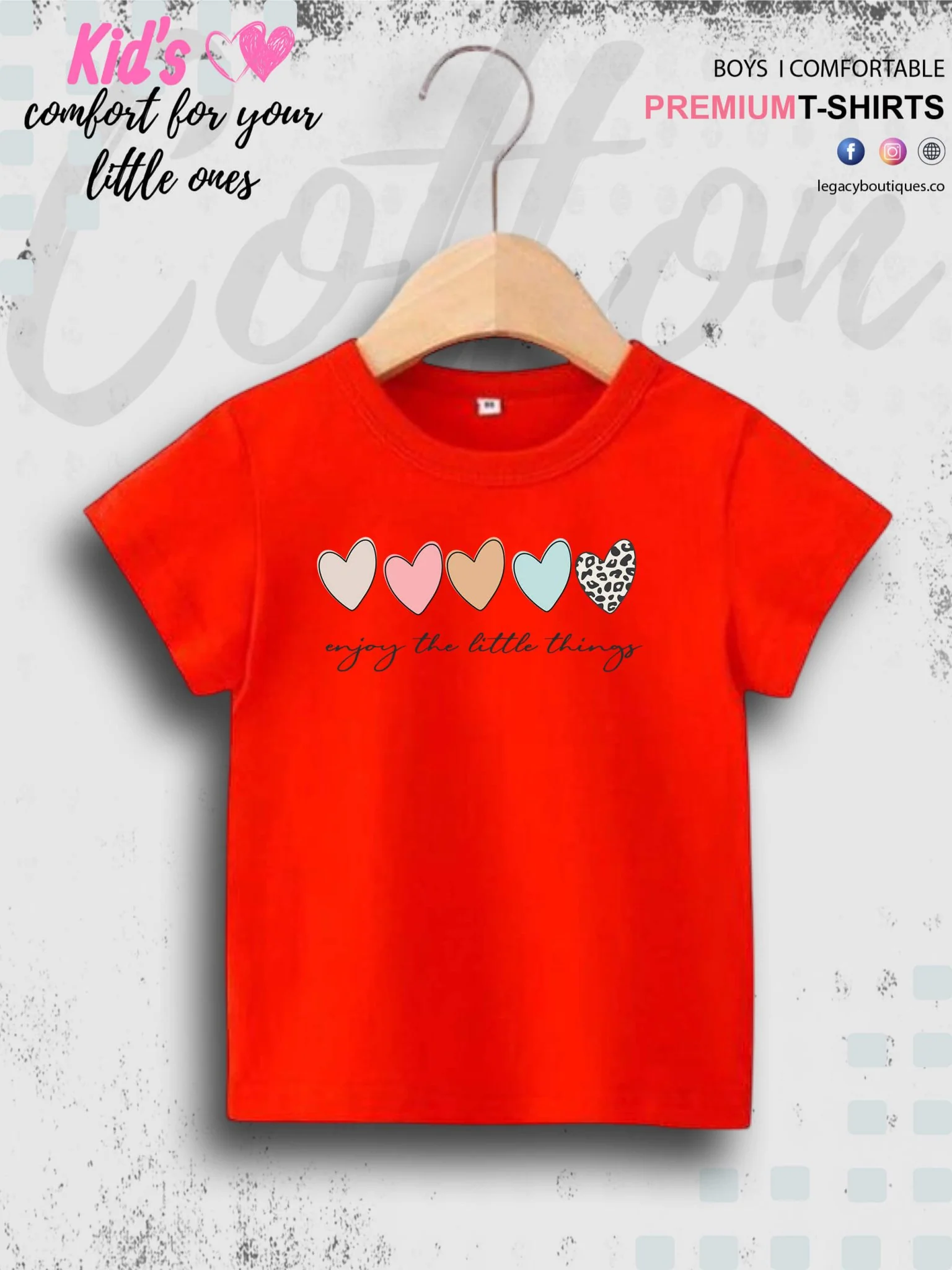 Enjoy The Little Things Kids Girls T-Shirt In Best Price High Quality Only In BD - Image 4