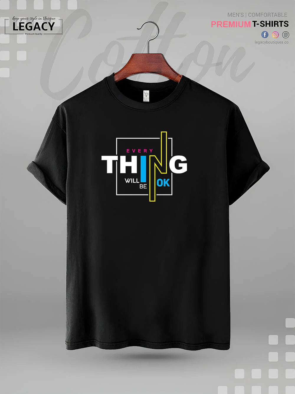 Everything Will Be OK Print High Quality In Cheapest Price Men's T-Shirt
