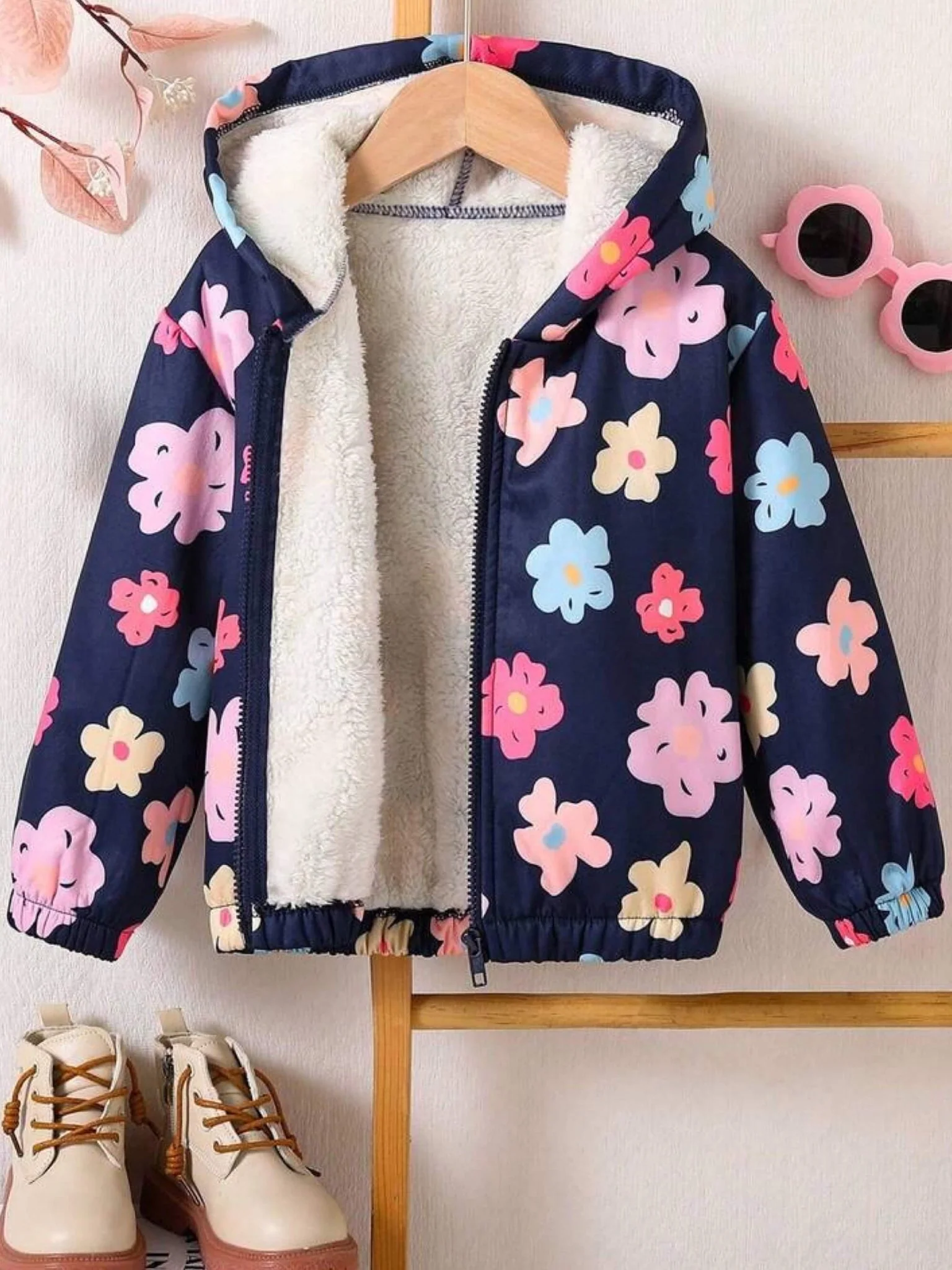 Floral Kids Jacket | Winter Wear