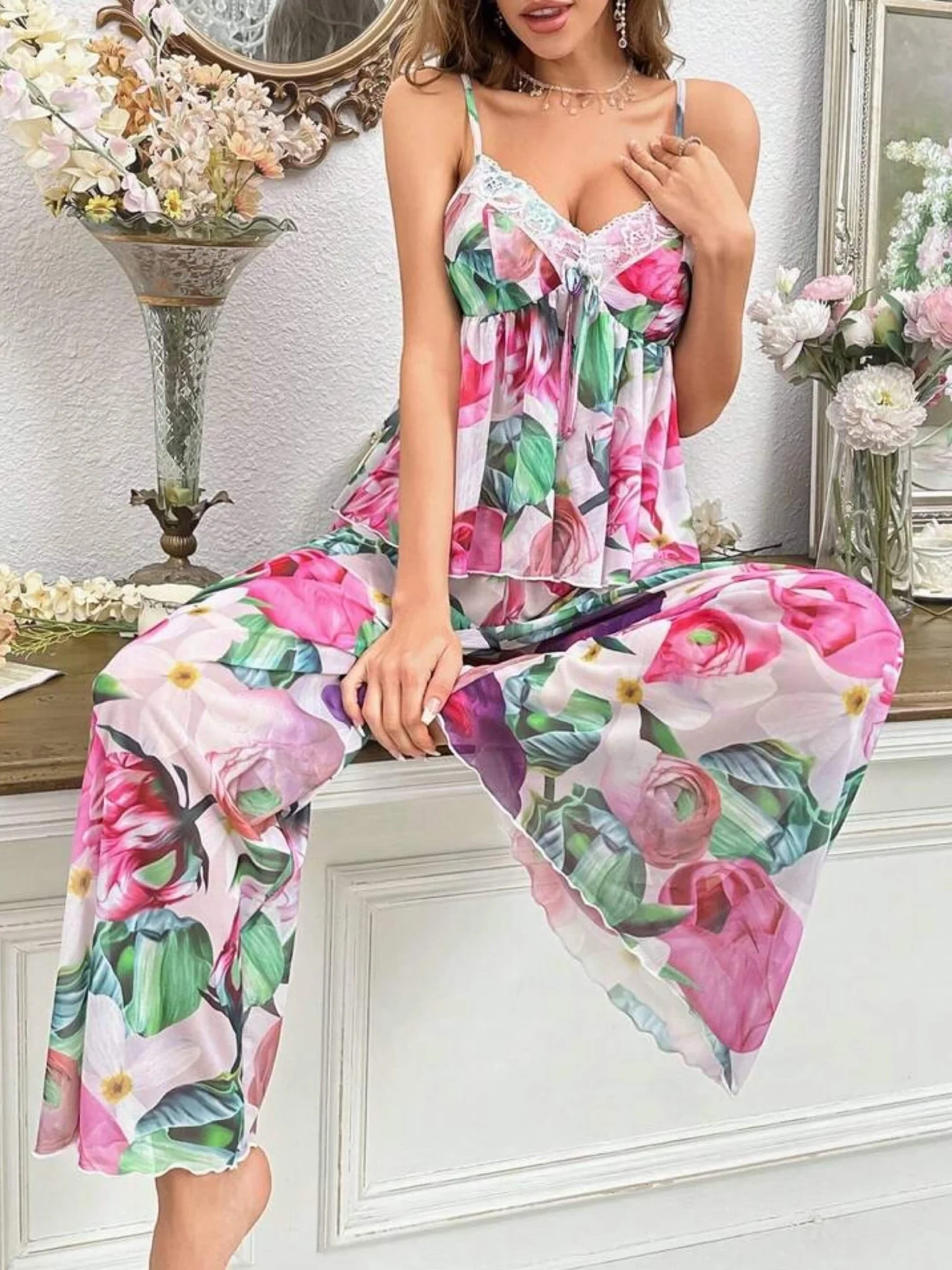 Floral Nighty Set