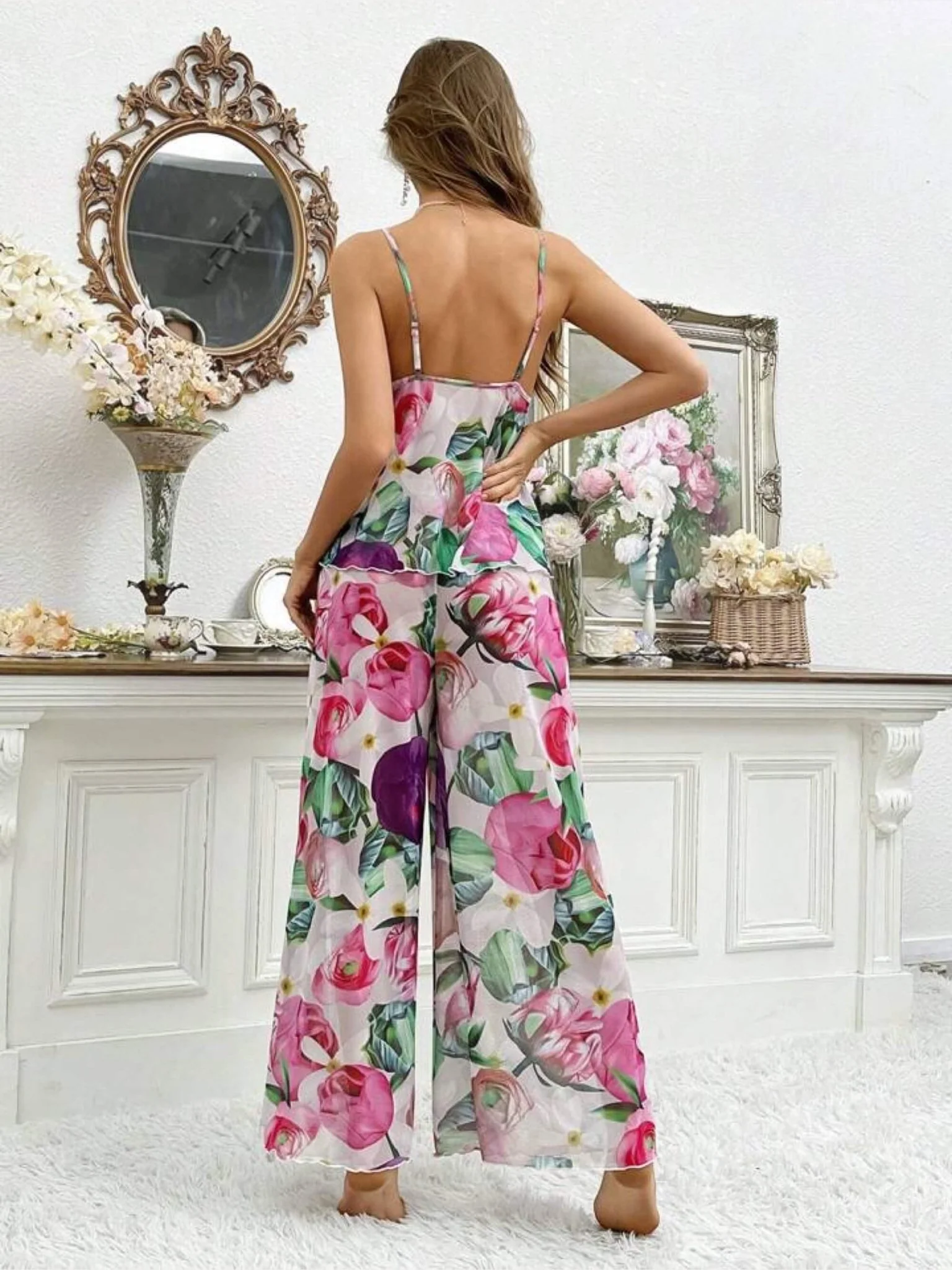 Floral Nighty Set - Image 3