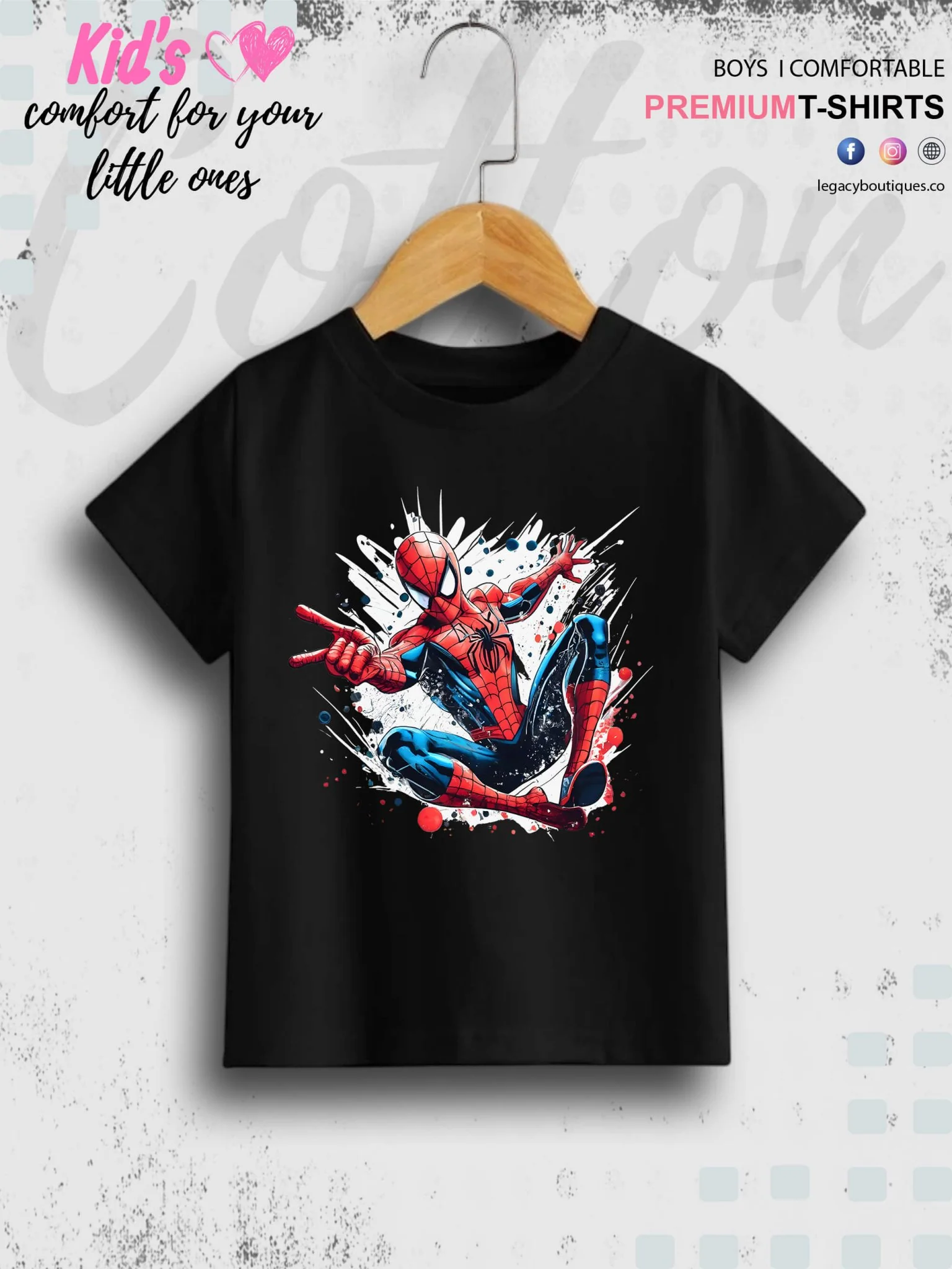 Flying SpiderMan Toddler Boys Casual T-Shirt In Cheapest Price Only In Dhaka