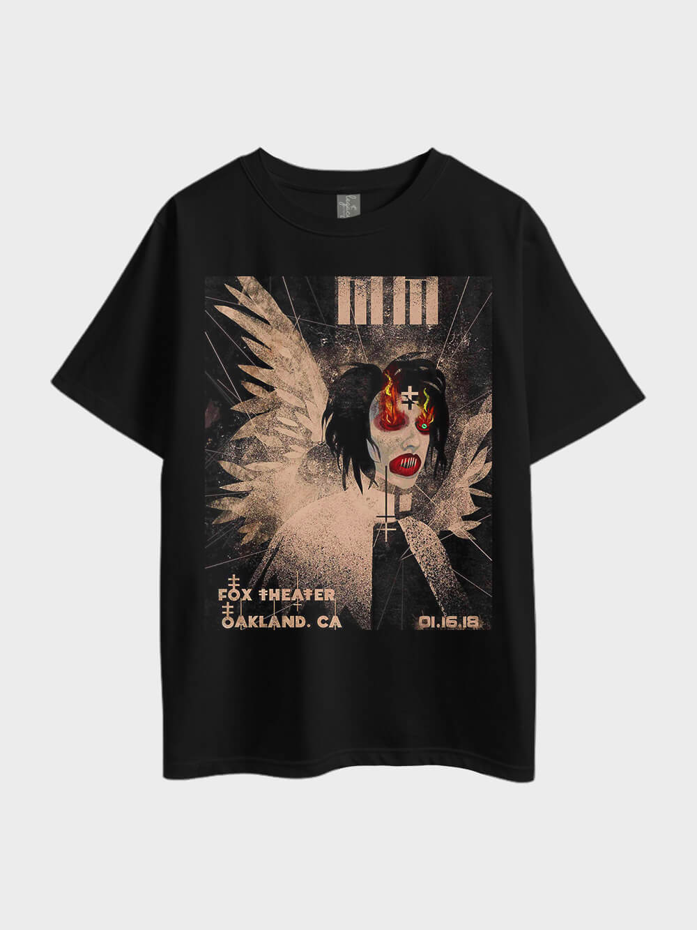 Fox Theater Bakland CA 01.16.18 Printed Metal Rock Mens Premium Quality At Legacy Boutiques BD