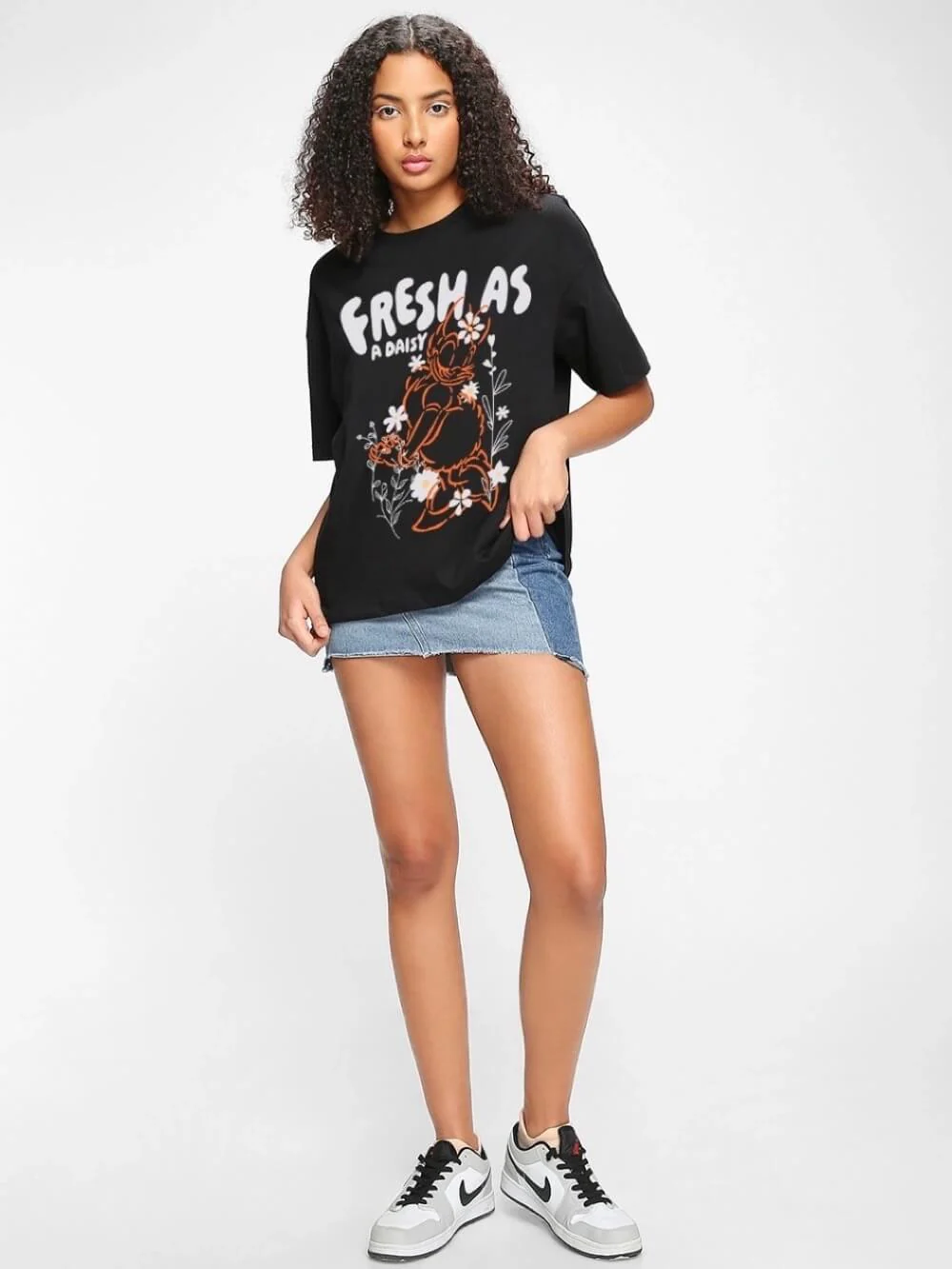 Fresh As A Daisy Printed Reasonable Price High Quality Womens Drop Shoulder Tee Legacy Boutiques Dhaka