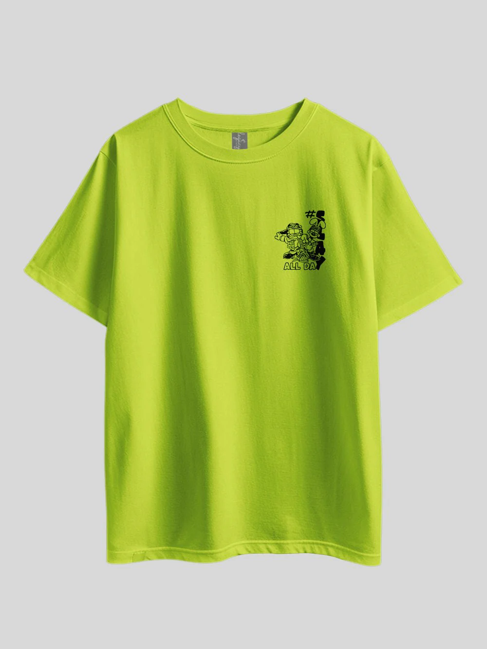 GARFIELD FRIENDS THAT SLAY TOGETHER STAY TOGETHER. GOOD VIBES ONLY Graphic Printed Drop Shoulder T-shirt Legacy Boutiques Bangladesh - Image 10