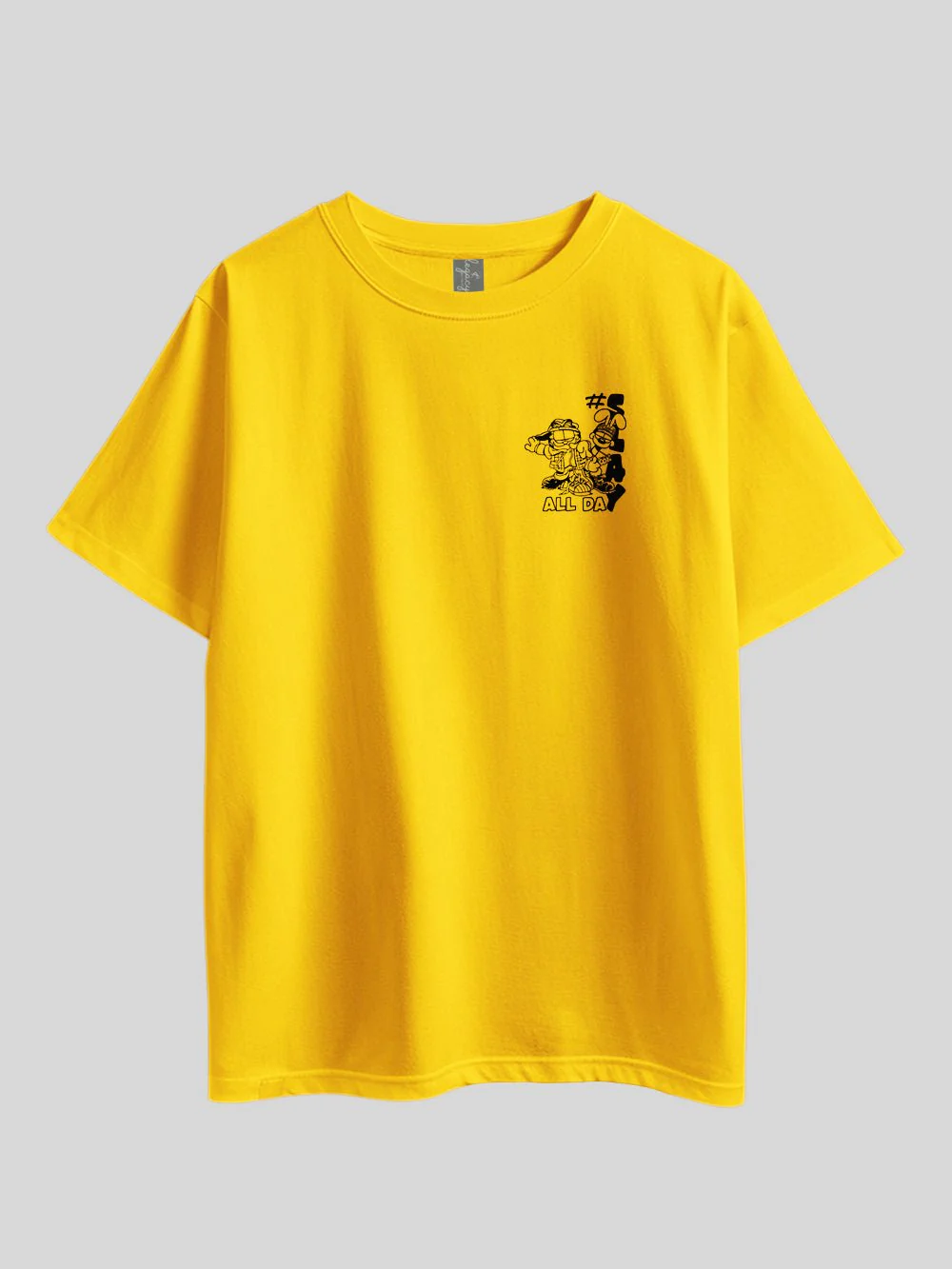 GARFIELD FRIENDS THAT SLAY TOGETHER STAY TOGETHER. GOOD VIBES ONLY Graphic Printed Drop Shoulder T-shirt Legacy Boutiques Bangladesh - Image 12
