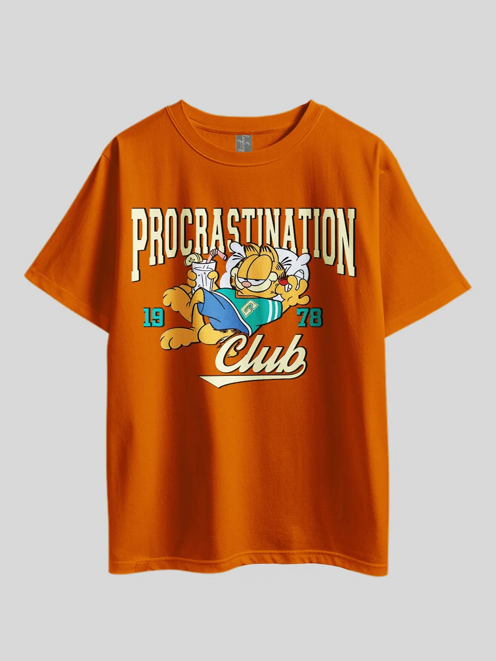 "Garfield PROCRASTINATION CLUB" Graphic Printed Drop Shoulder T-shirt Legacy Boutiques Bangladesh - Image 6