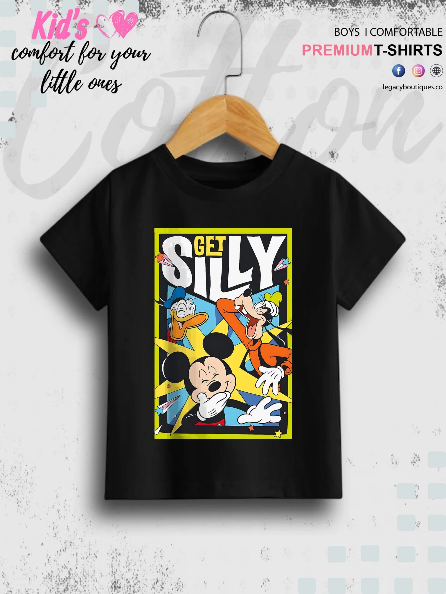 Get Silly With Mickey Printed Boys Summer Time Casual T-Shirt In Cheapest Price Only In Dhaka - Image 3