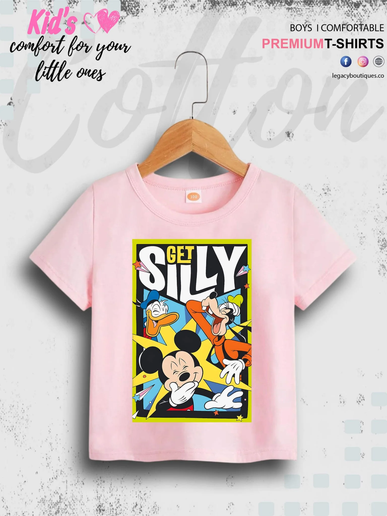 Get Silly With Mickey Printed Boys Summer Time Casual T-Shirt In Cheapest Price Only In Dhaka - Image 4
