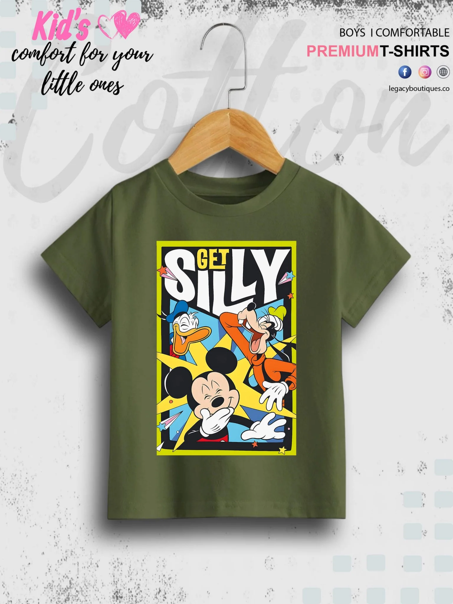 Get Silly With Mickey Printed Boys Summer Time Casual T-Shirt In Cheapest Price Only In Dhaka - Image 6