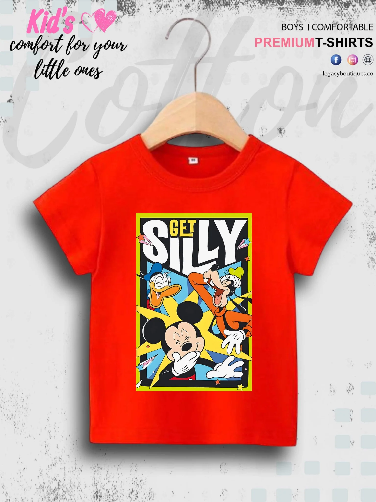 Get Silly With Mickey Printed Boys Summer Time Casual T-Shirt In Cheapest Price Only In Dhaka - Image 7