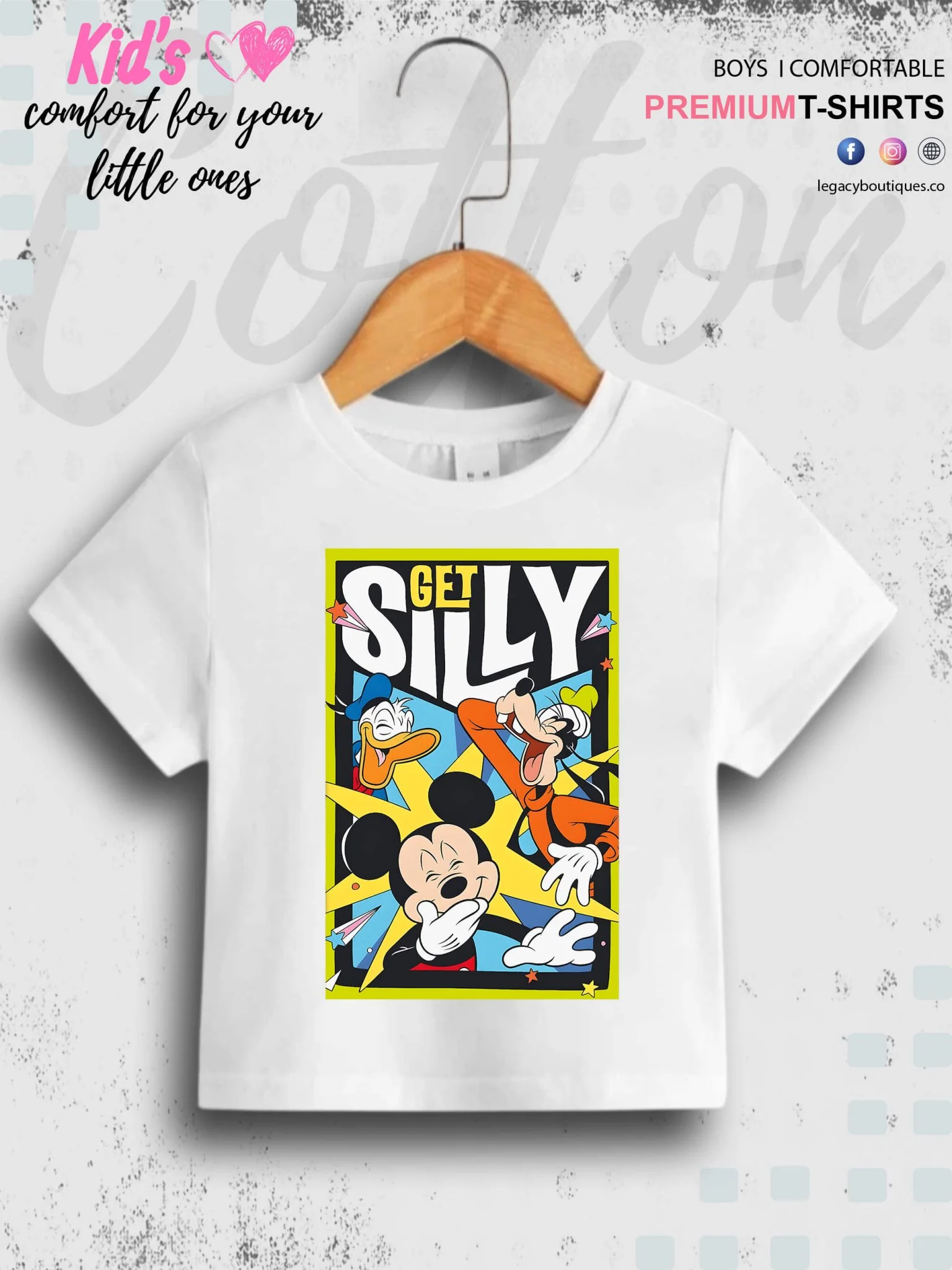 Get Silly With Mickey Printed Boys Summer Time Casual T-Shirt In Cheapest Price Only In Dhaka - Image 8