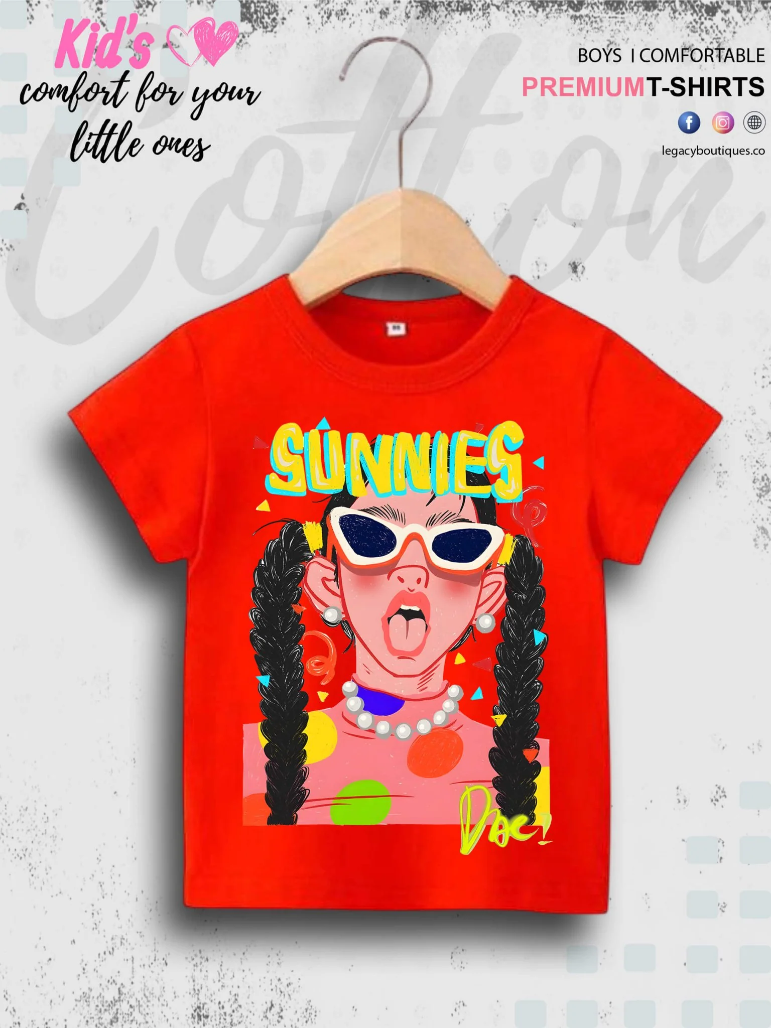 Girls Pink Cotton Toddler Printed 1 To 11 Year Girls T-Shirt In Lowest Price Only In Dhaka - Image 2