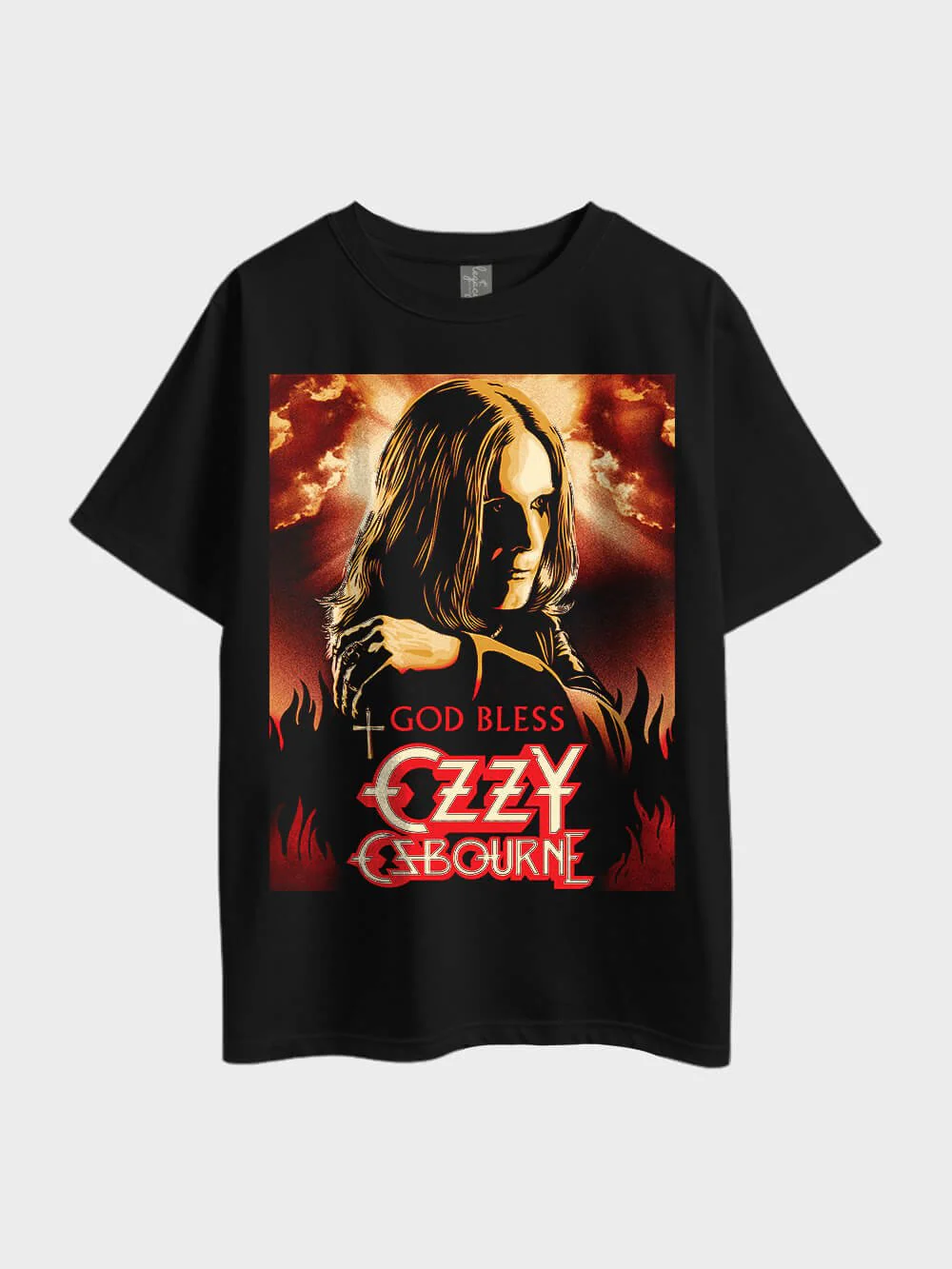 God Bless Ozzy Osbourne Metal Oversized Mens High Quality In Lowest Price Tee Only At Legacy Boutiques Dhaka