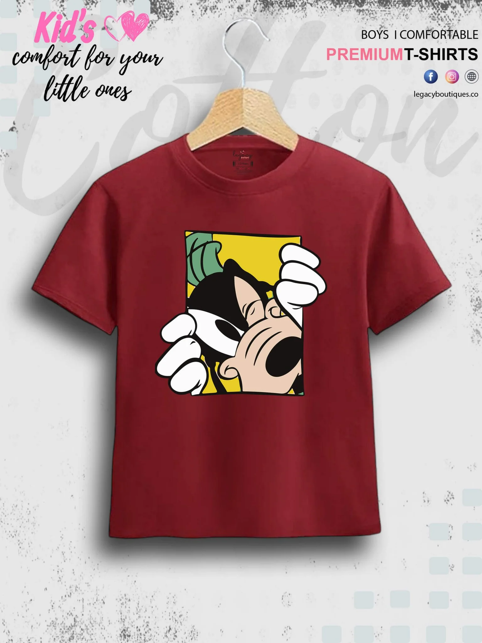 Goofy Dog 1 To 11 Year Boys T-Shirt In Cheapest Price Only In Dhaka - Image 4