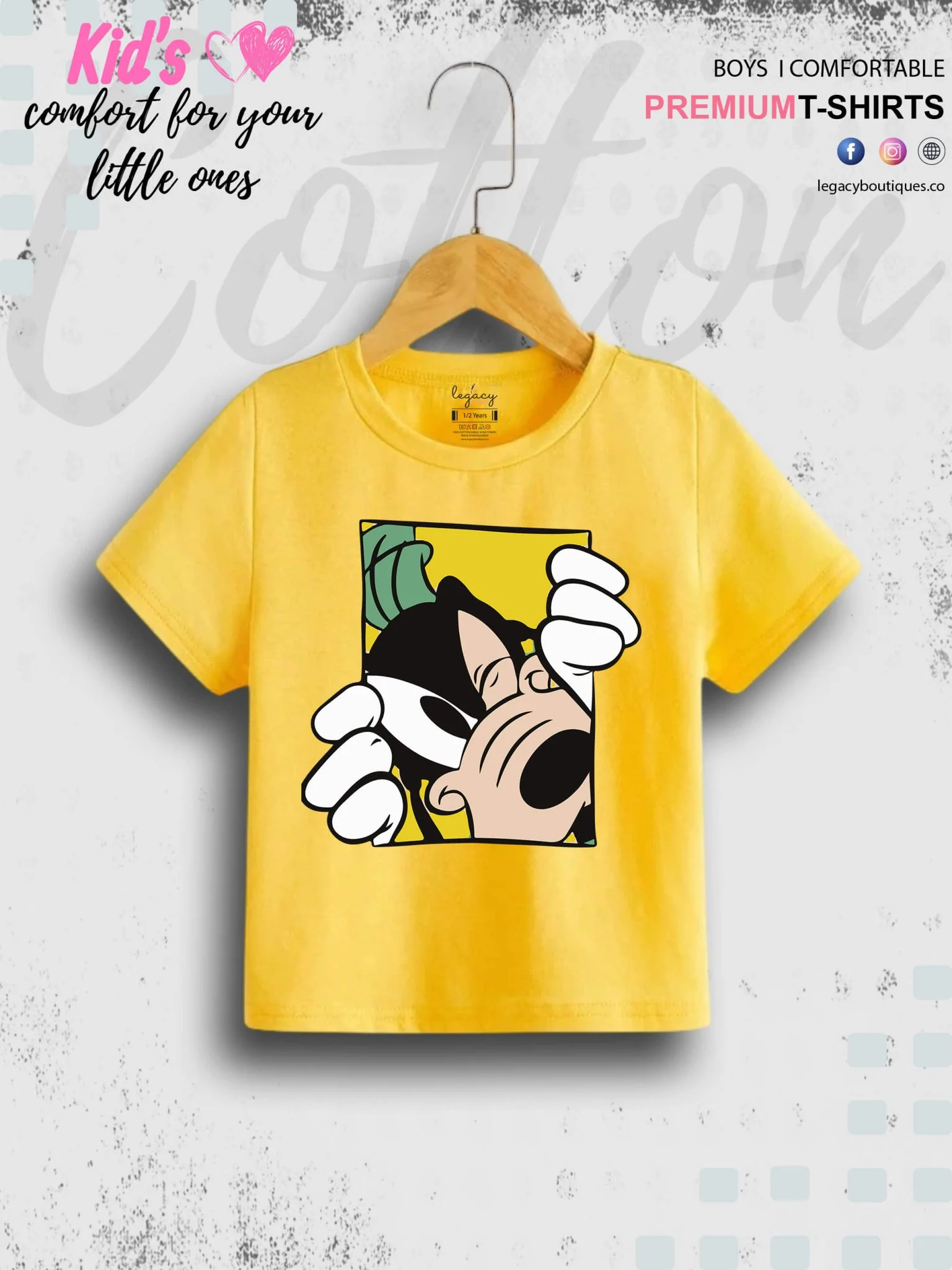 Goofy Dog 1 To 11 Year Boys T-Shirt In Cheapest Price Only In Dhaka - Image 9