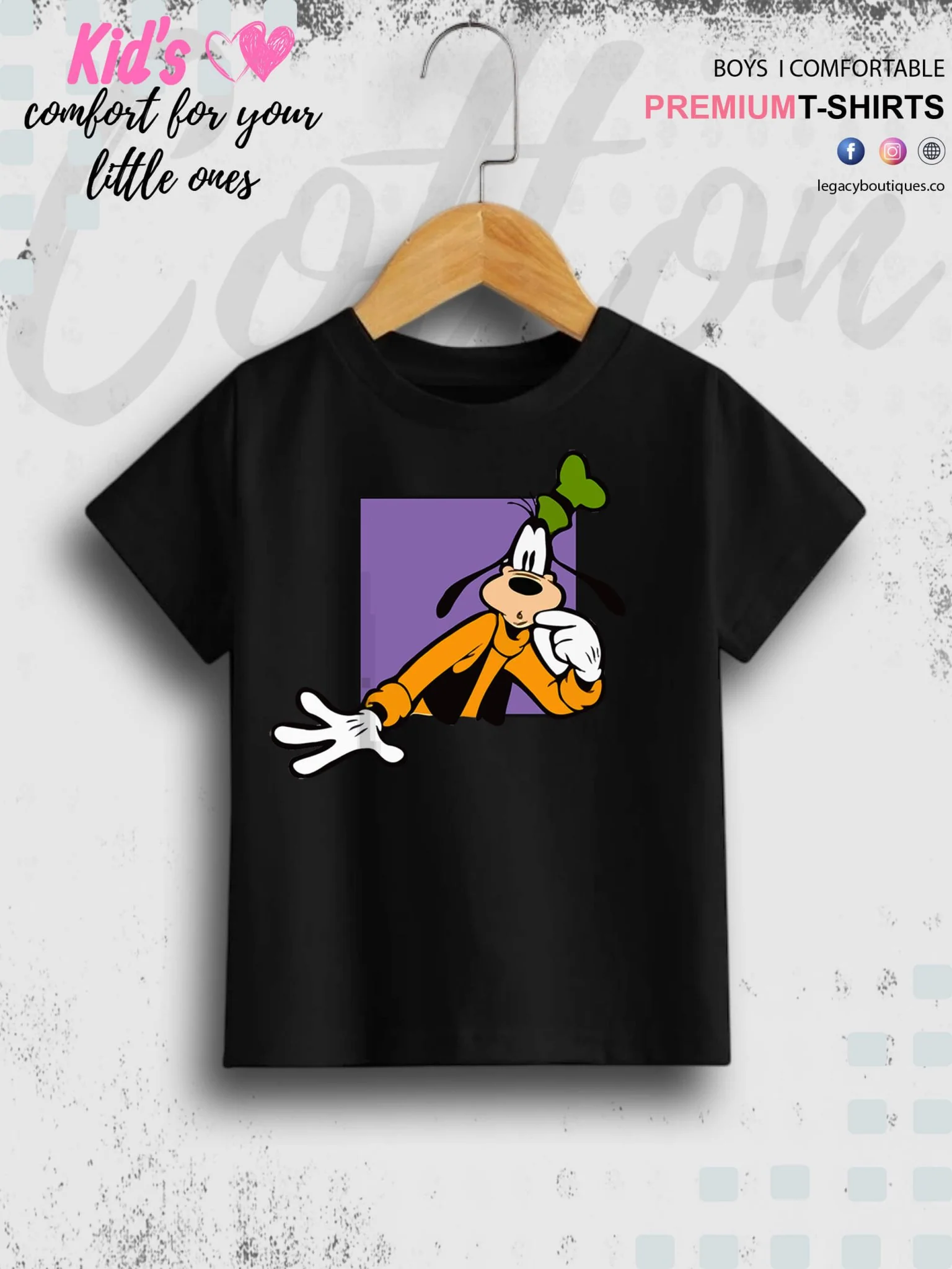 Goofy Dog Print 1 To 11 Year Boys Summer Time T-Shirt In Cheapest Price Only In Dhaka - Image 2