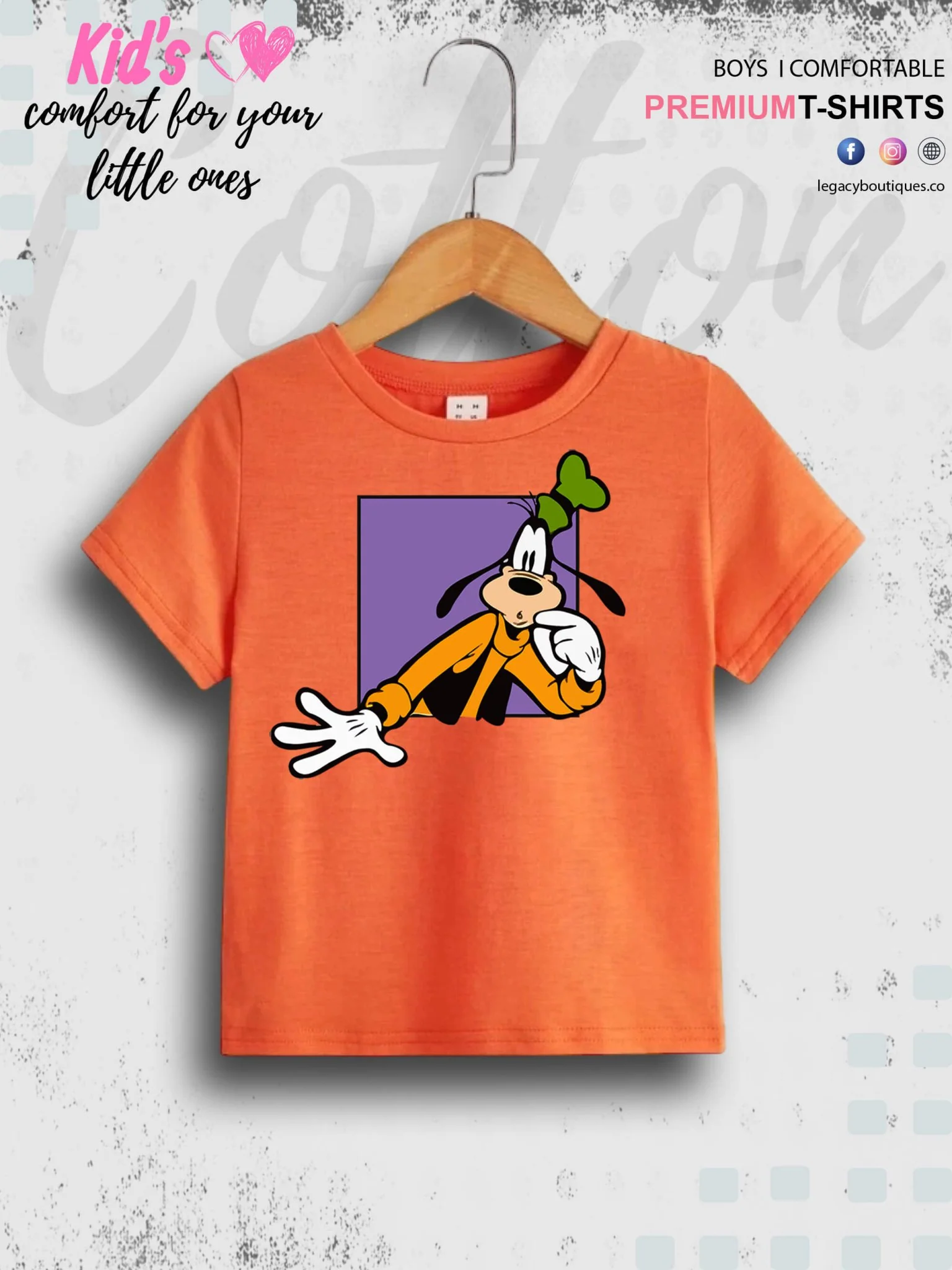 Goofy Dog Print 1 To 11 Year Boys Summer Time T-Shirt In Cheapest Price Only In Dhaka - Image 4