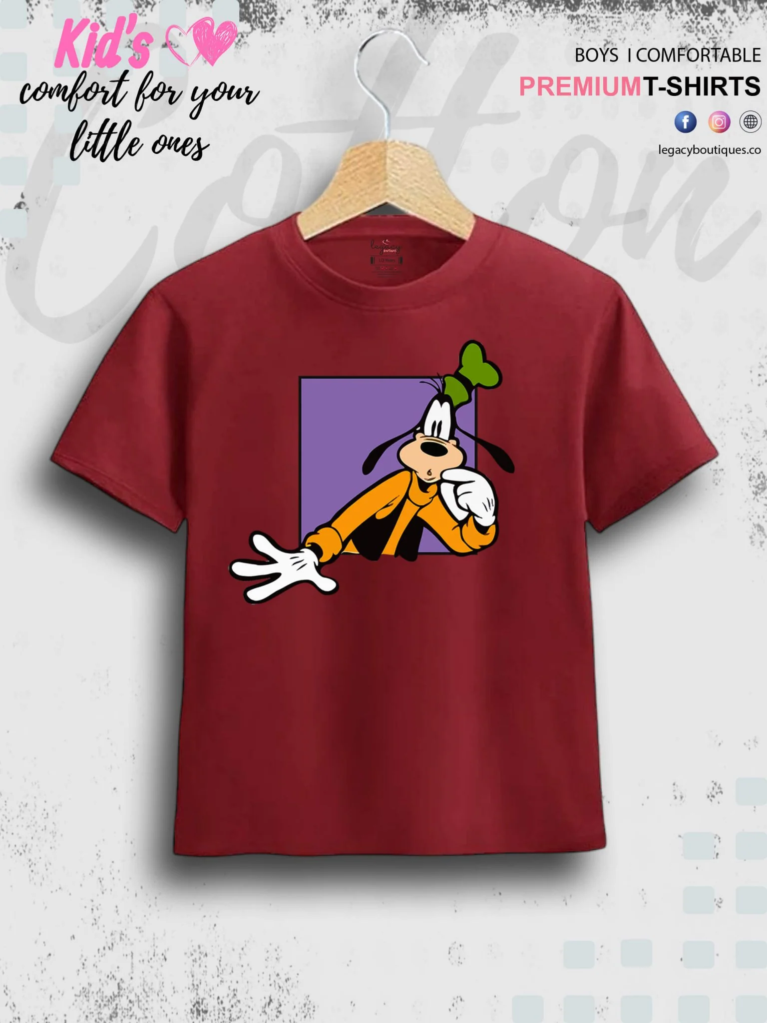 Goofy Dog Print 1 To 11 Year Boys Summer Time T-Shirt In Cheapest Price Only In Dhaka - Image 5
