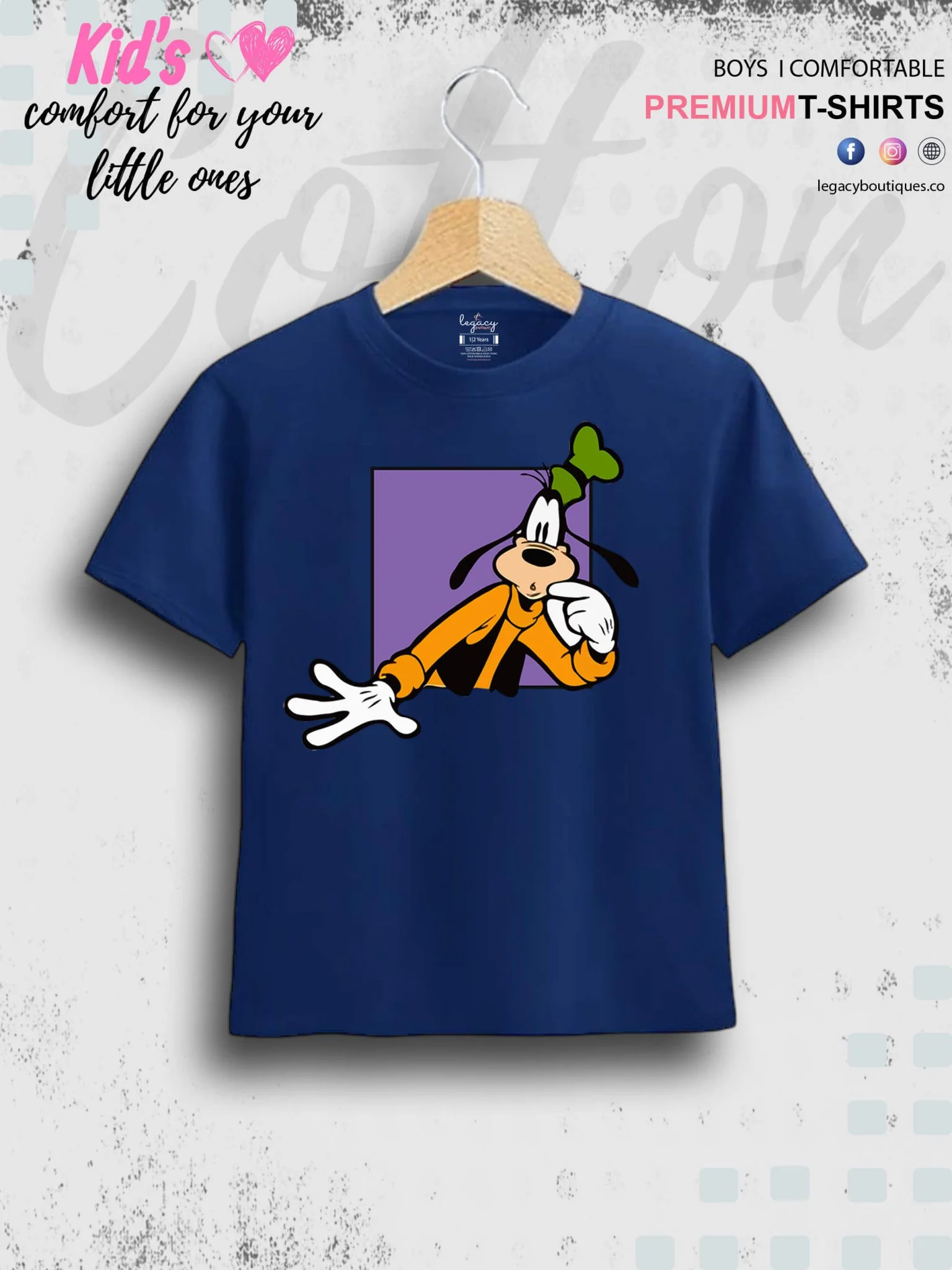 Goofy Dog Print 1 To 11 Year Boys Summer Time T-Shirt In Cheapest Price Only In Dhaka - Image 6