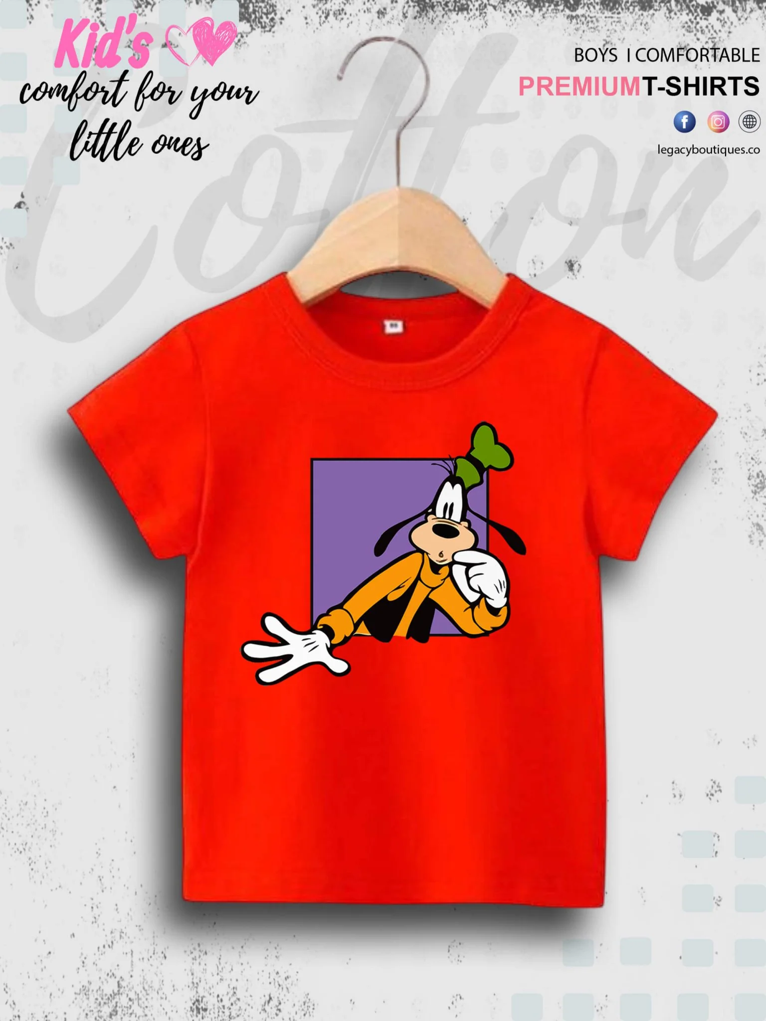 Goofy Dog Print 1 To 11 Year Boys Summer Time T-Shirt In Cheapest Price Only In Dhaka - Image 9