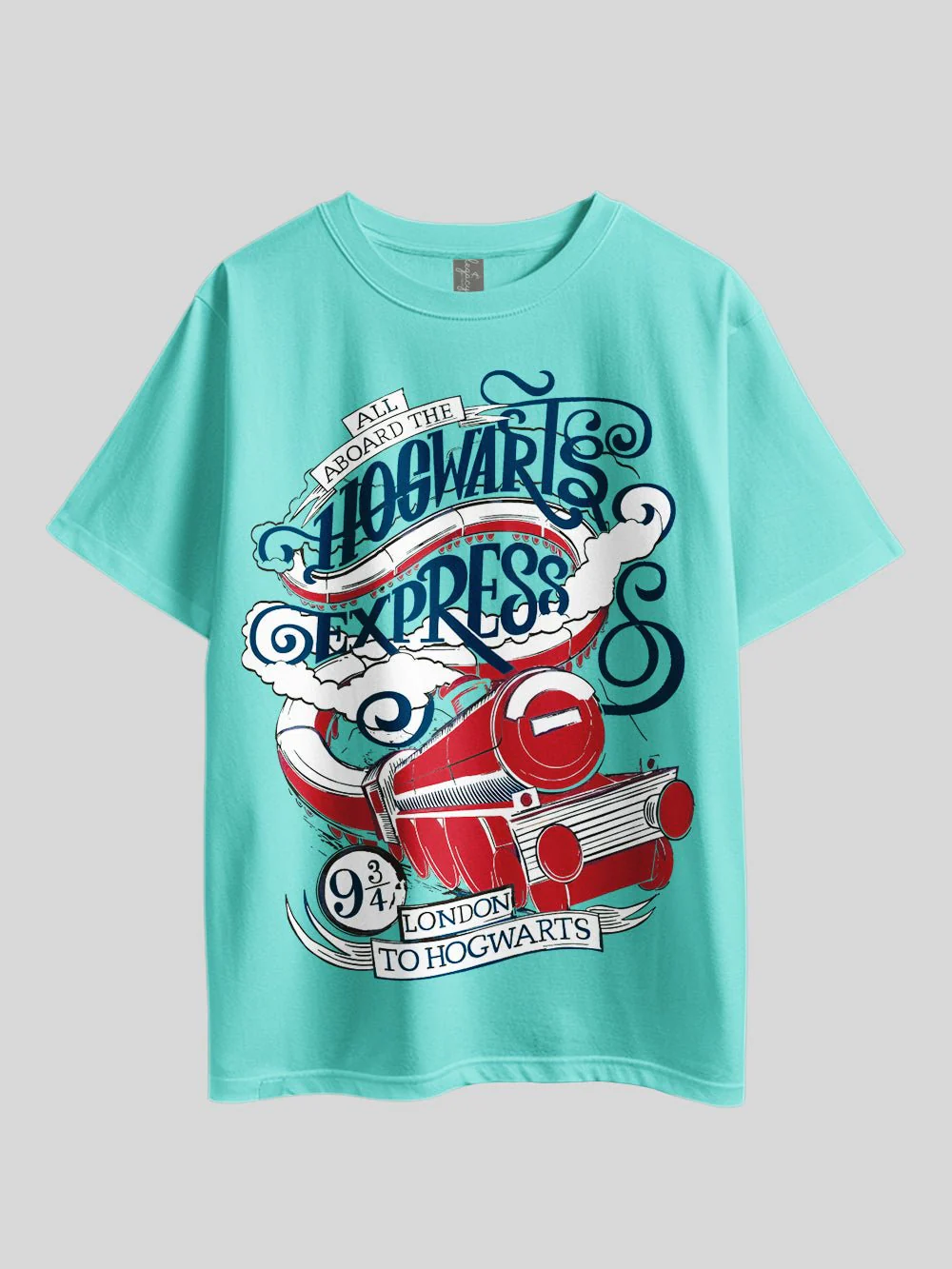 "HARRY POTTER: ALL ABOARD THE HOGWARTS EXPRESS LONDON TO HOGWARTS" Graphic Printed Drop Shoulder T-shirt Legacy Boutiques Dhaka