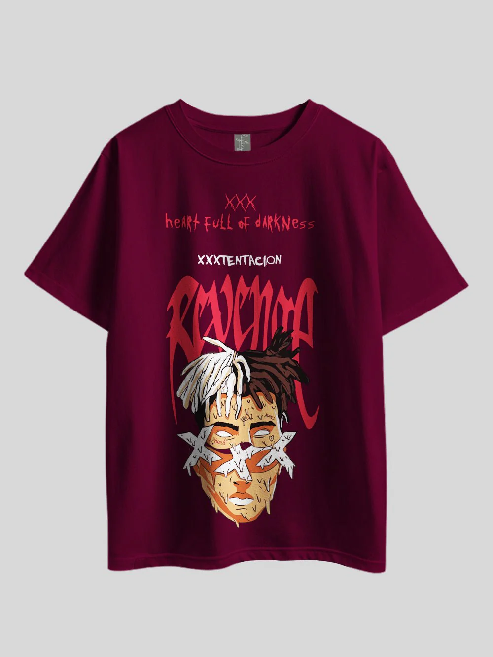 Heart Full Of Darkness (XXXTENTACTION REVENGE)" Graphic Printed Drop Shoulder T-shirt Legacy Boutiques Dhaka - Image 3