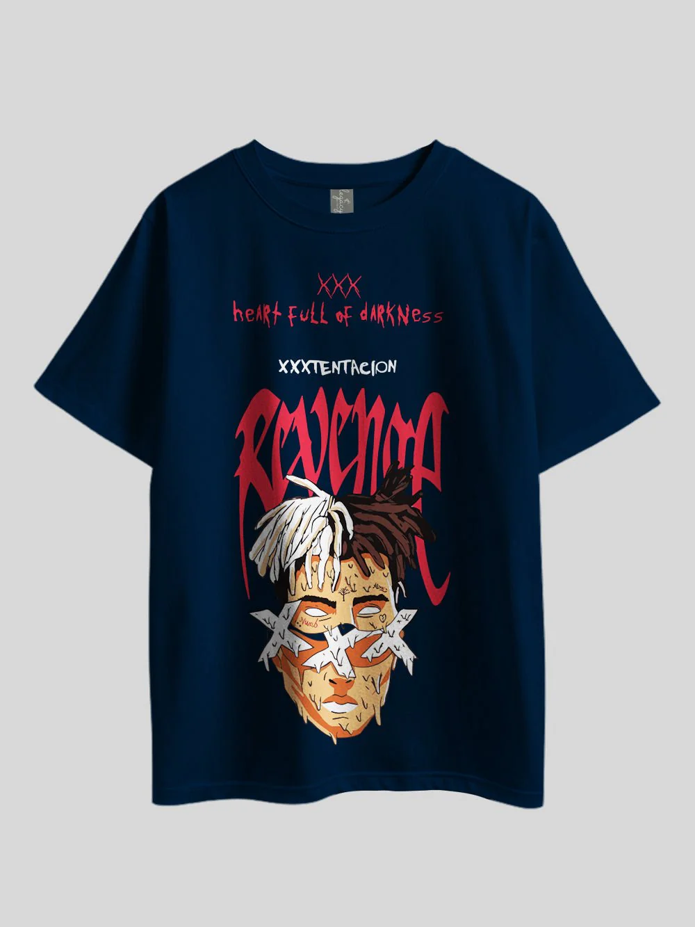 Heart Full Of Darkness (XXXTENTACTION REVENGE)" Graphic Printed Drop Shoulder T-shirt Legacy Boutiques Dhaka - Image 4