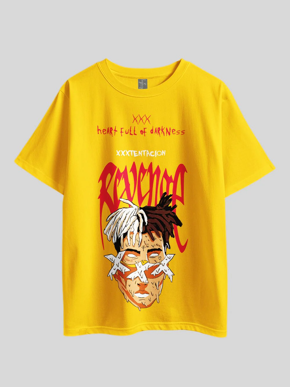 Heart Full Of Darkness (XXXTENTACTION REVENGE)" Graphic Printed Drop Shoulder T-shirt Legacy Boutiques Dhaka - Image 6