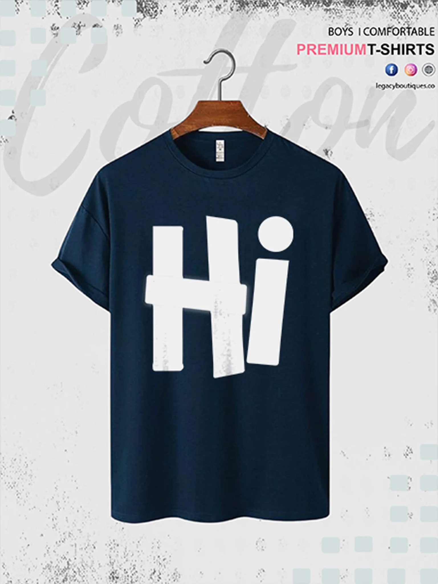 Hi Printed Men's Premium Quality T-Shirt In Lowest Price