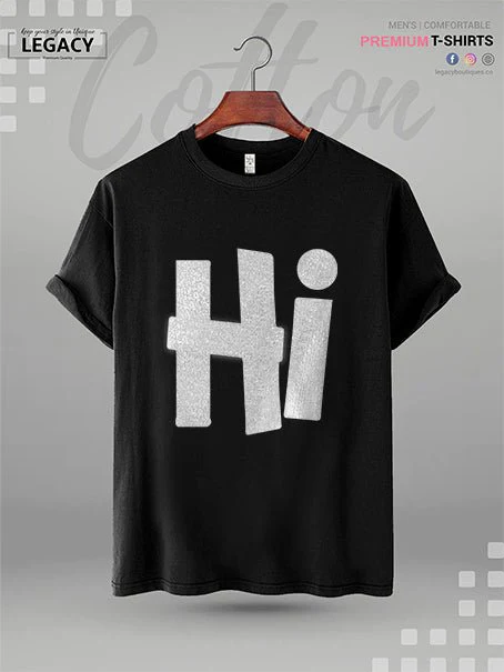 Hi Printed Men's Premium Quality T-Shirt In Lowest Price - Image 2