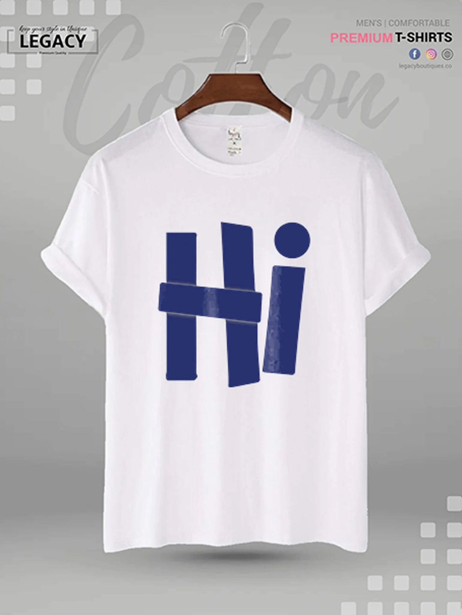 Hi Printed Men's Premium Quality T-Shirt In Lowest Price - Image 3