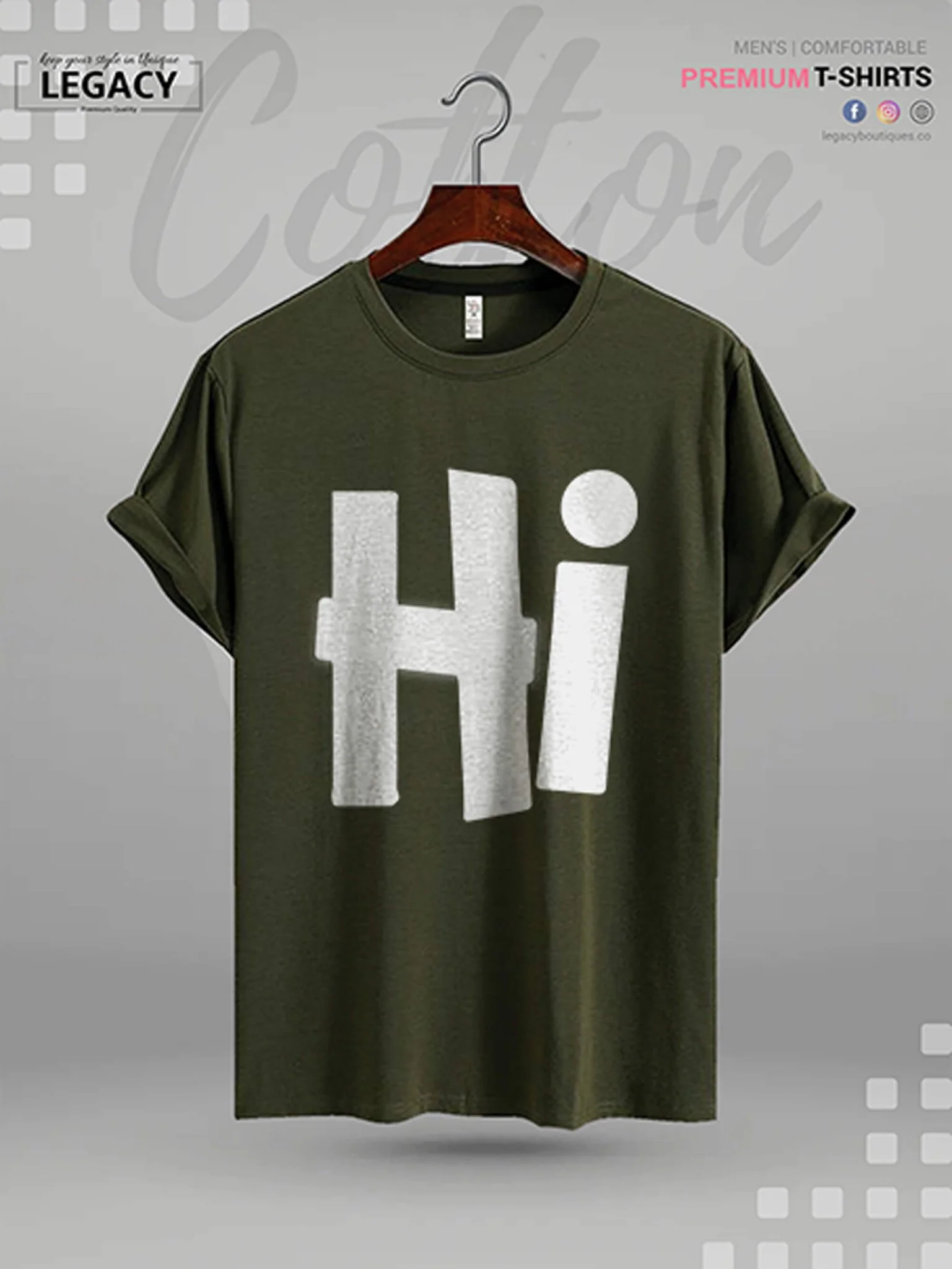 Hi Printed Men's Premium Quality T-Shirt In Lowest Price - Image 4