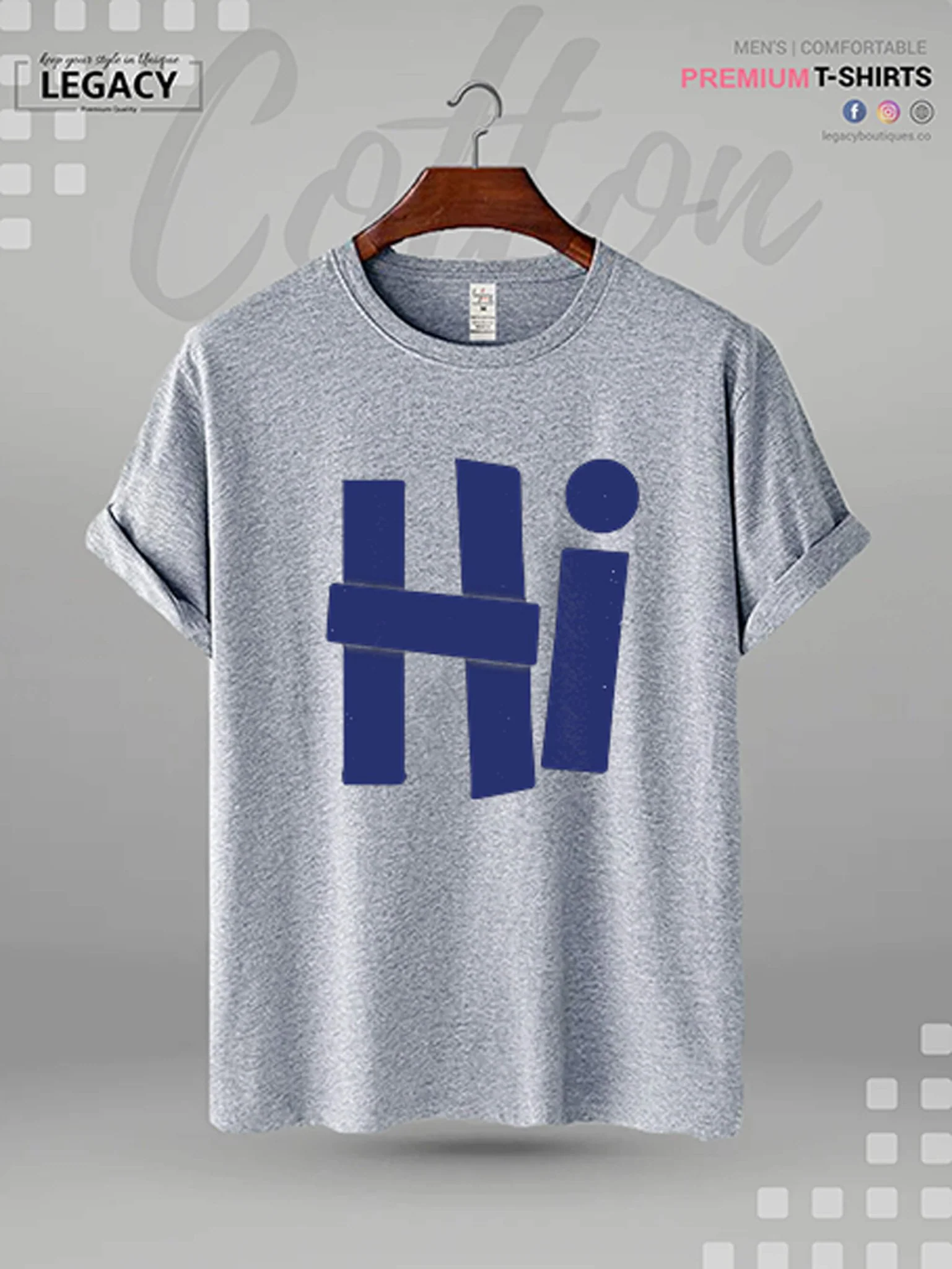 Hi Printed Men's Premium Quality T-Shirt In Lowest Price - Image 5