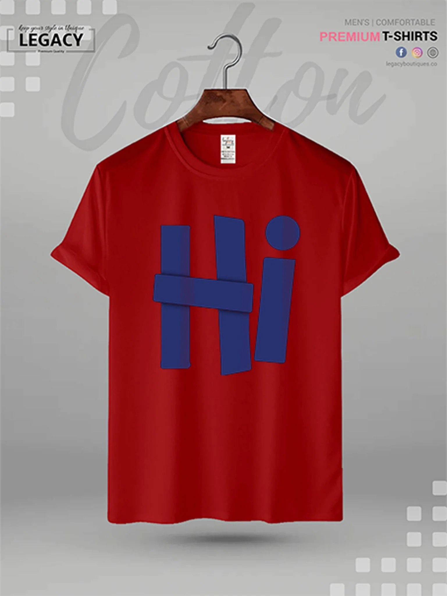 Hi Printed Men's Premium Quality T-Shirt In Lowest Price - Image 7