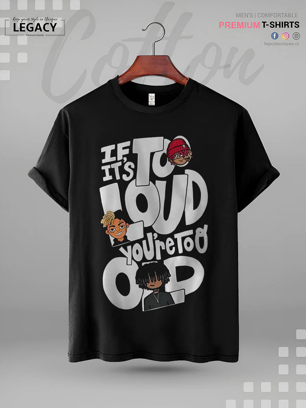If It's Too Loud You're Too Old High Quality In Cheapest Price Men's T-Shirt - Image 2
