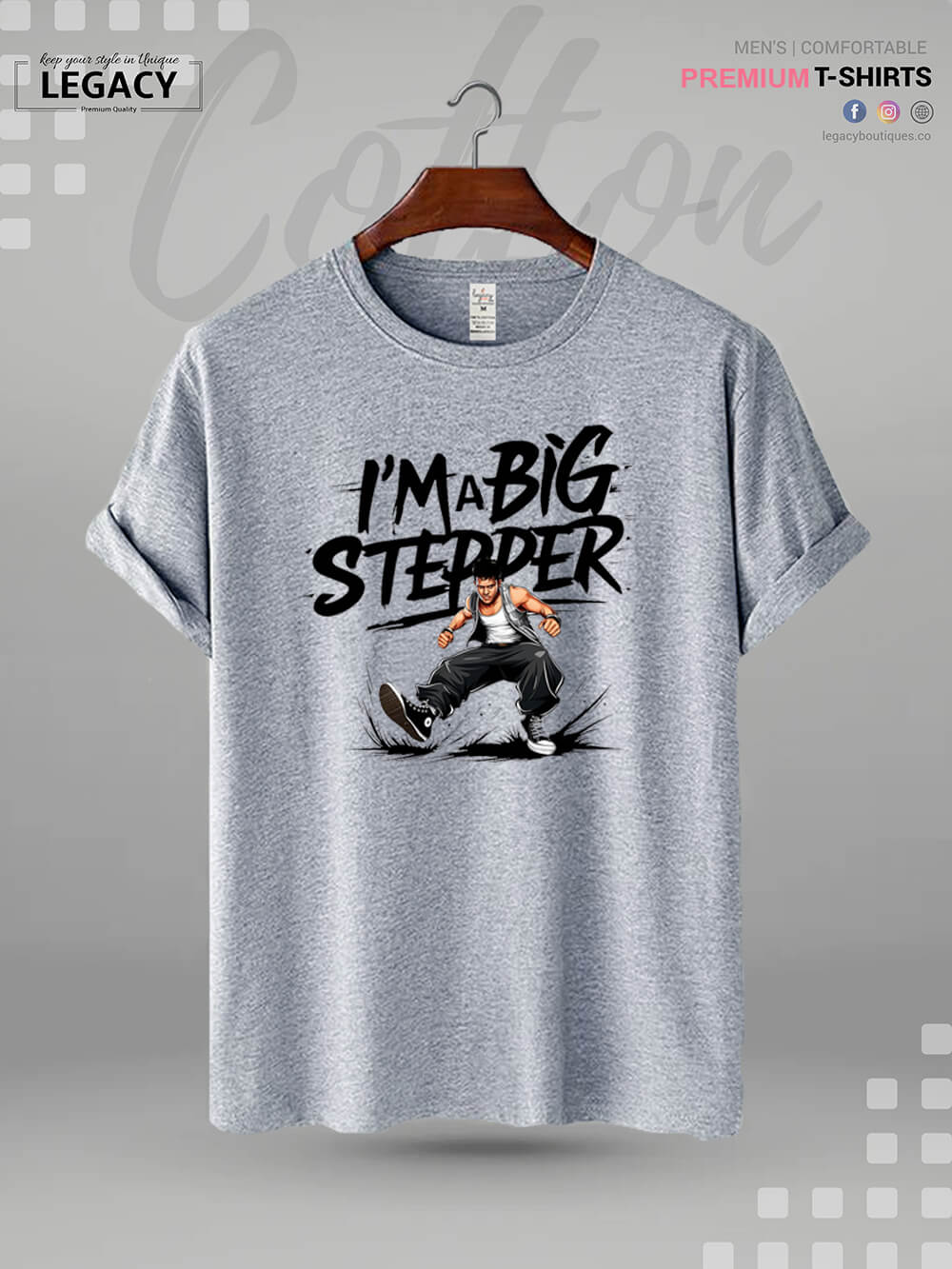 I'm A Big Stepper Print XXL Mens Tshirt In Lowest Price Only In BD