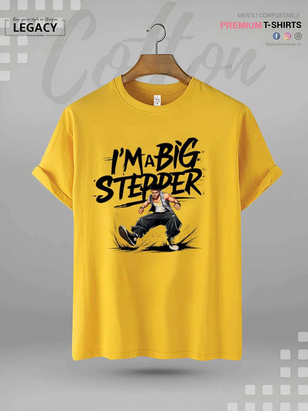 I'm A Big Stepper Print XXL Mens Tshirt In Lowest Price Only In BD - Image 5